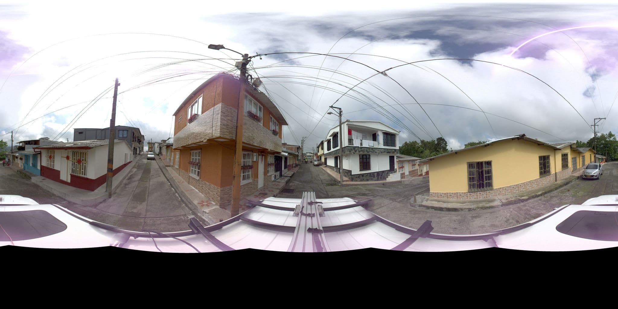 Street view near Hostel Los Andes, Filandia — © sarahantos (CC BY-SA · Mapillary)