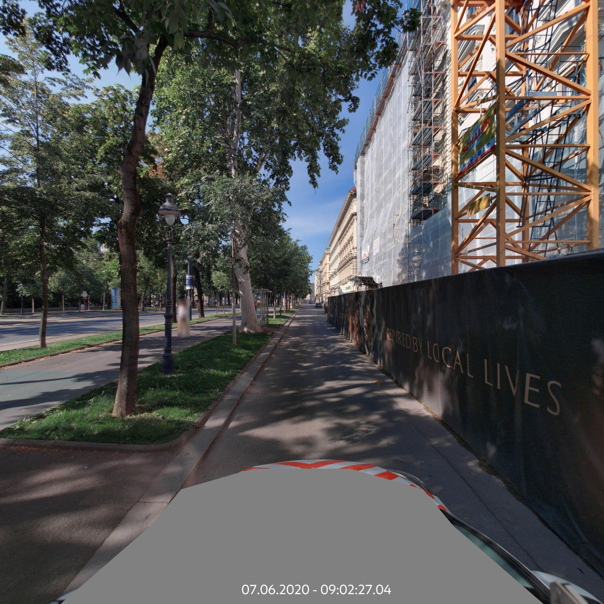 Street view near Almanac Palais Vienna, Vienna — © eliasgander (CC BY-SA · Mapillary)