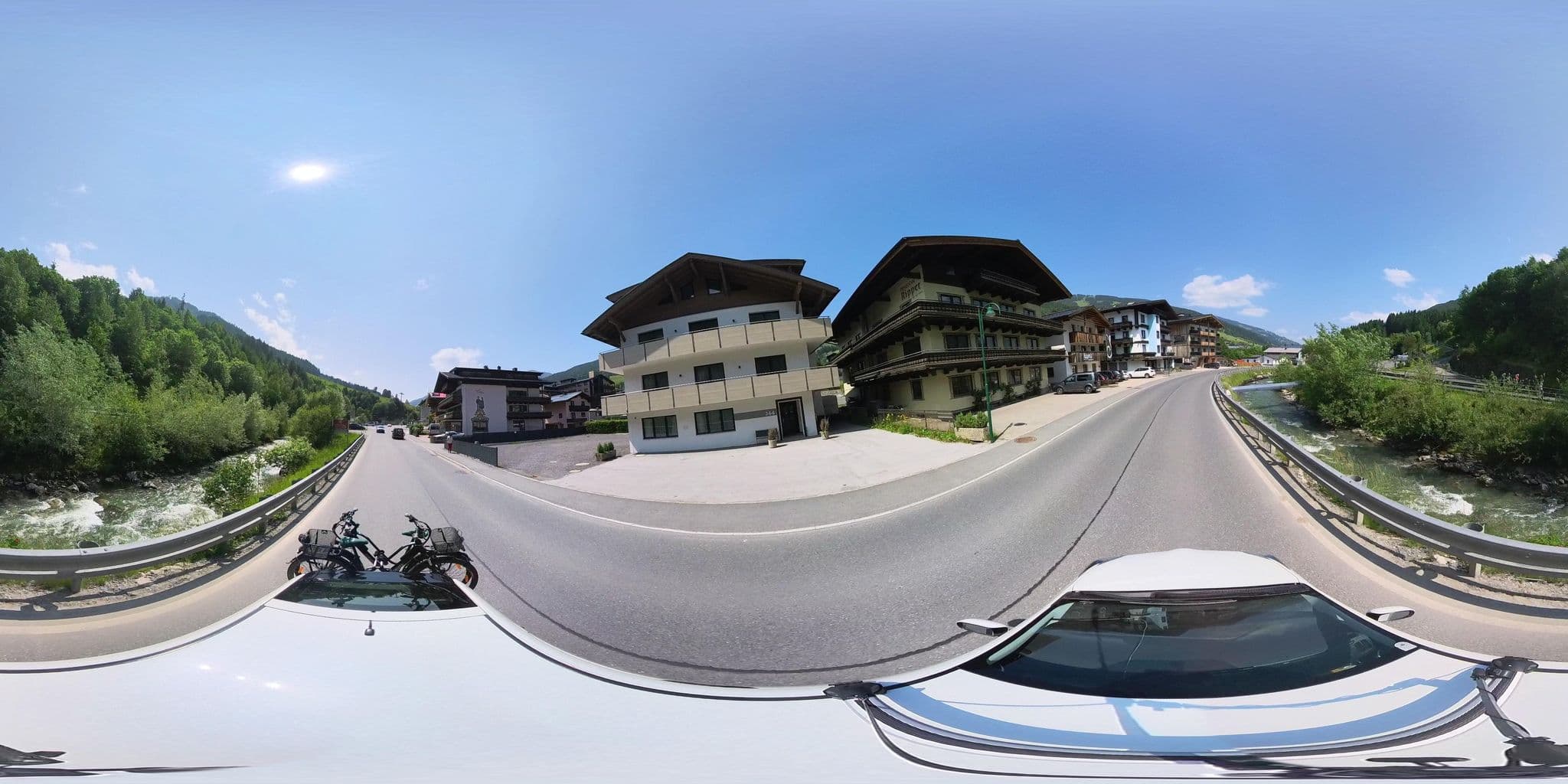 Street view near Pension Ripper, Saalbach — © osmplus_org (CC BY-SA · Mapillary)