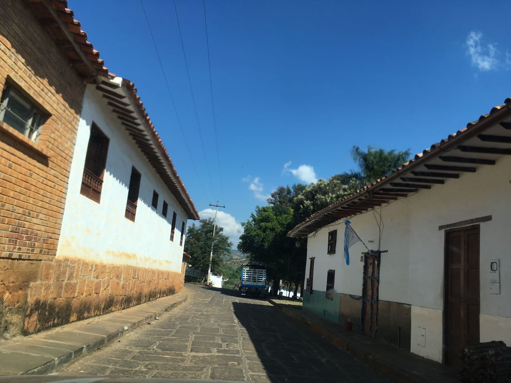 Street view near Hotel Casa Aparicio López, Barichara — © nicovargas (CC BY-SA · Mapillary)