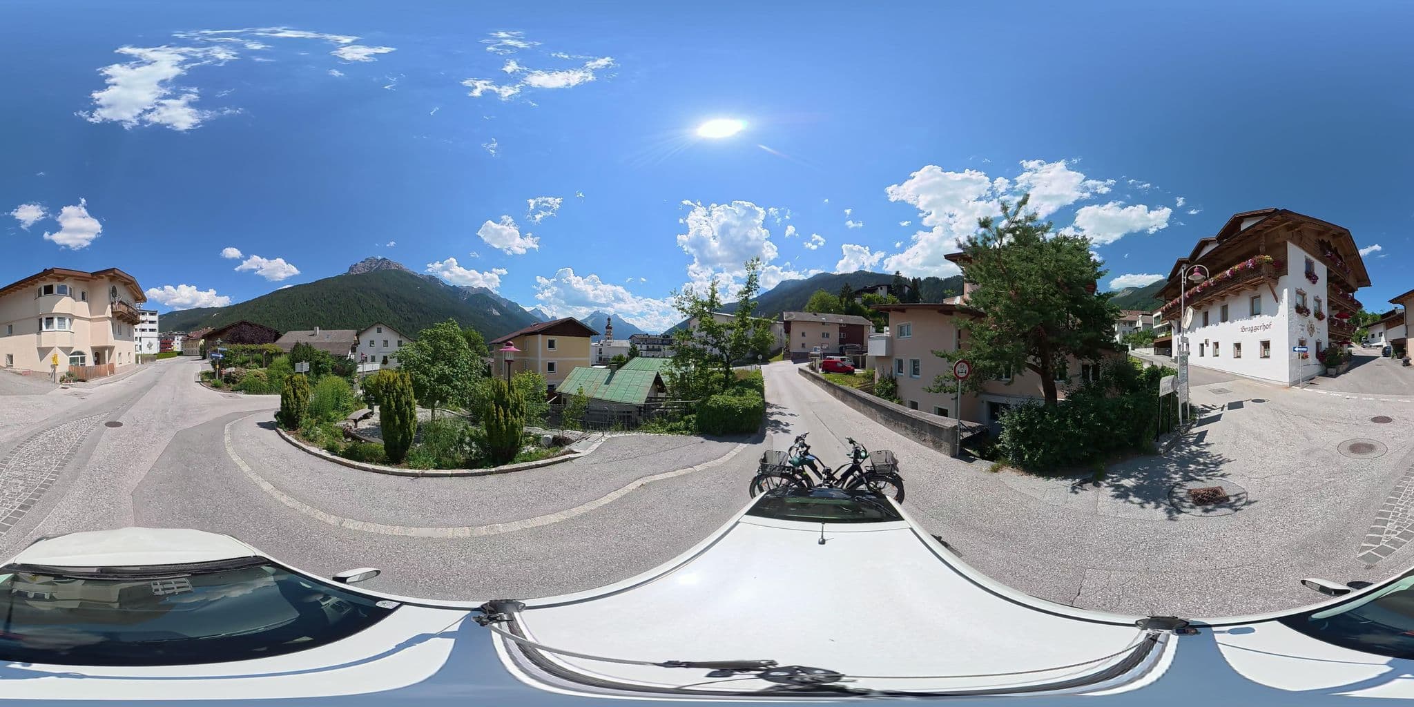 Street view near Pension Bruggerhof, Fulpmes — © osmplus_org (CC BY-SA · Mapillary)