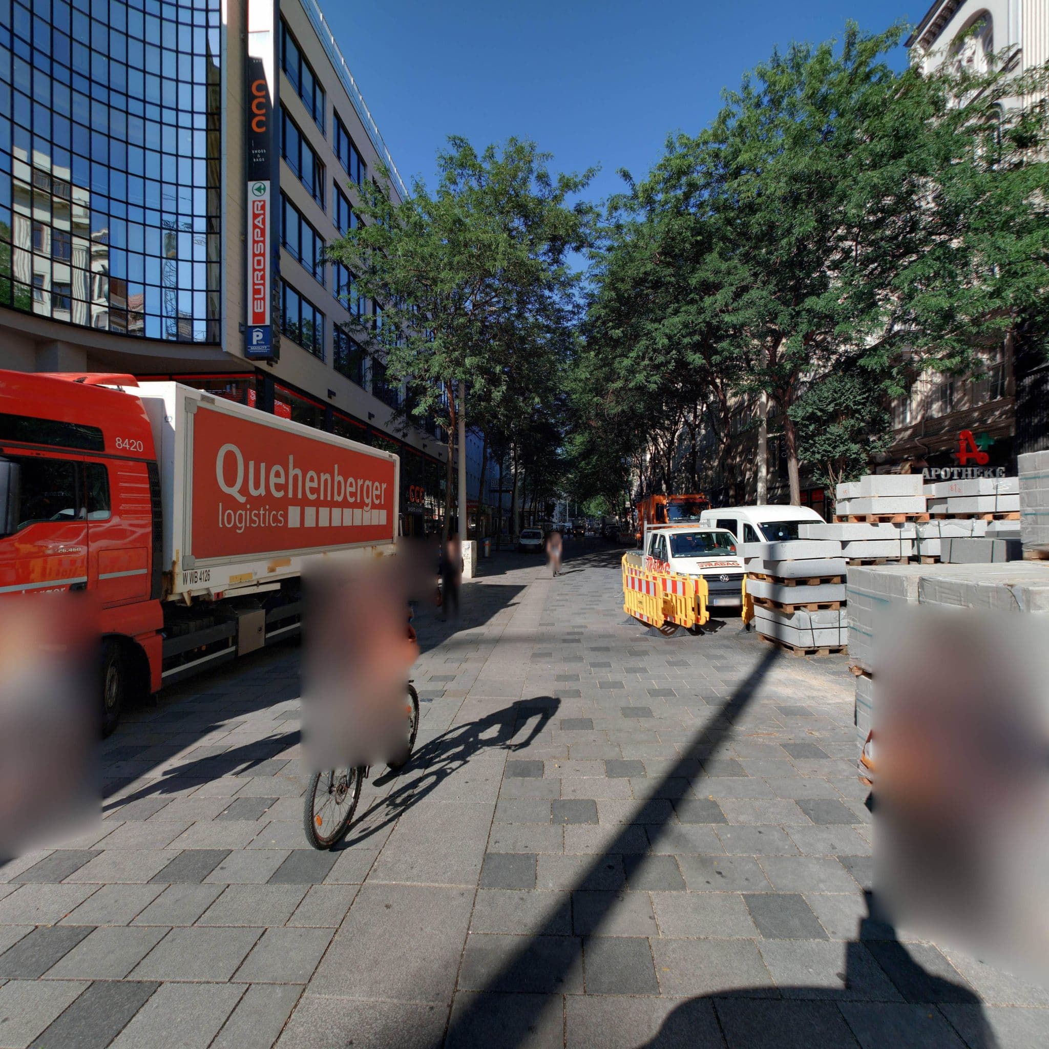 Street view near Pension Primavera, Mariahilf — © eliasgander (CC BY-SA · Mapillary)