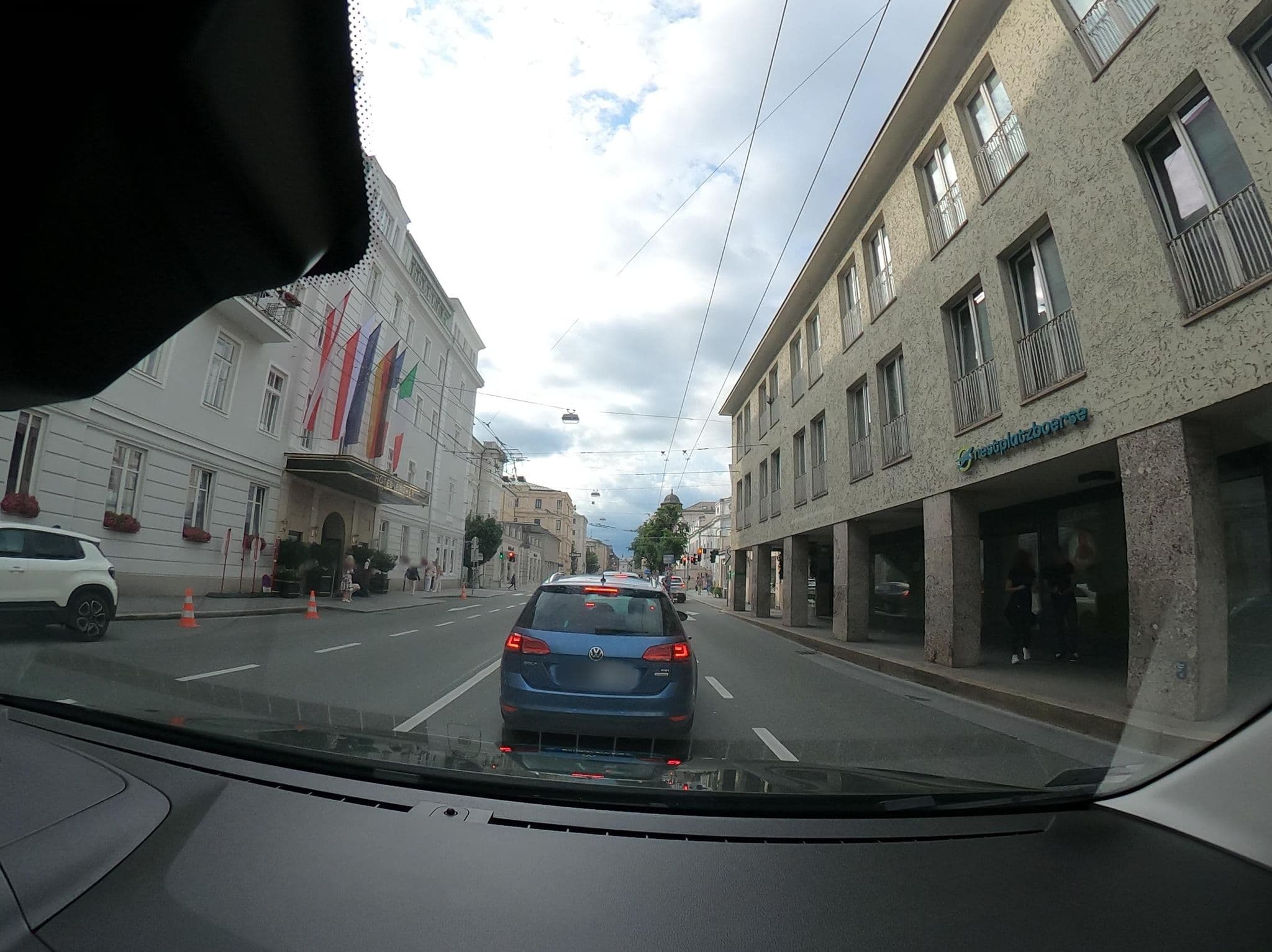Street view near Hotel Sacher Salzburg, Salzburg — © vst (CC BY-SA · Mapillary)