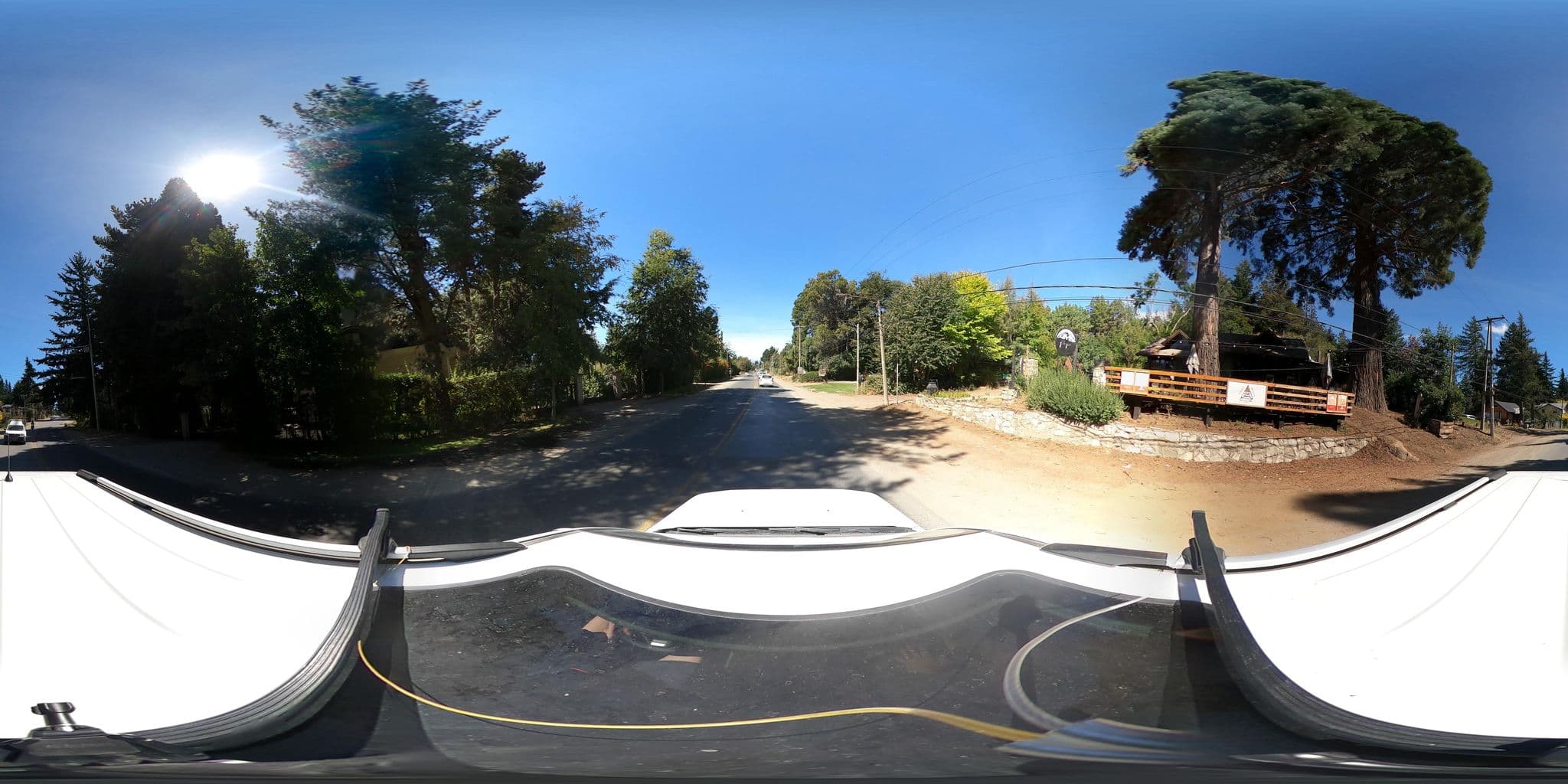 Street view near Cabañas El Yeti, San Carlos de Bariloche