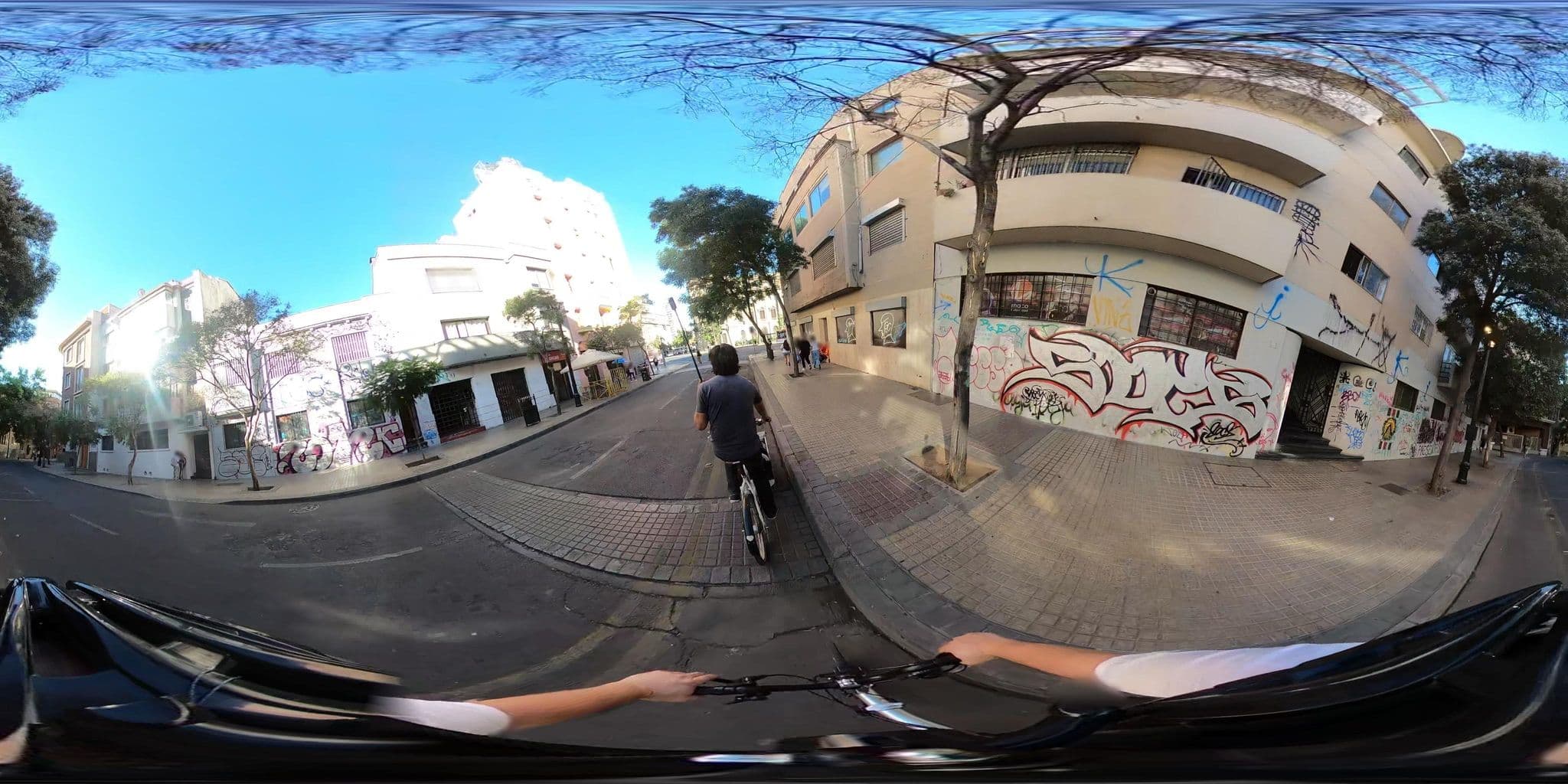 Street view near Lastarria, Santiago