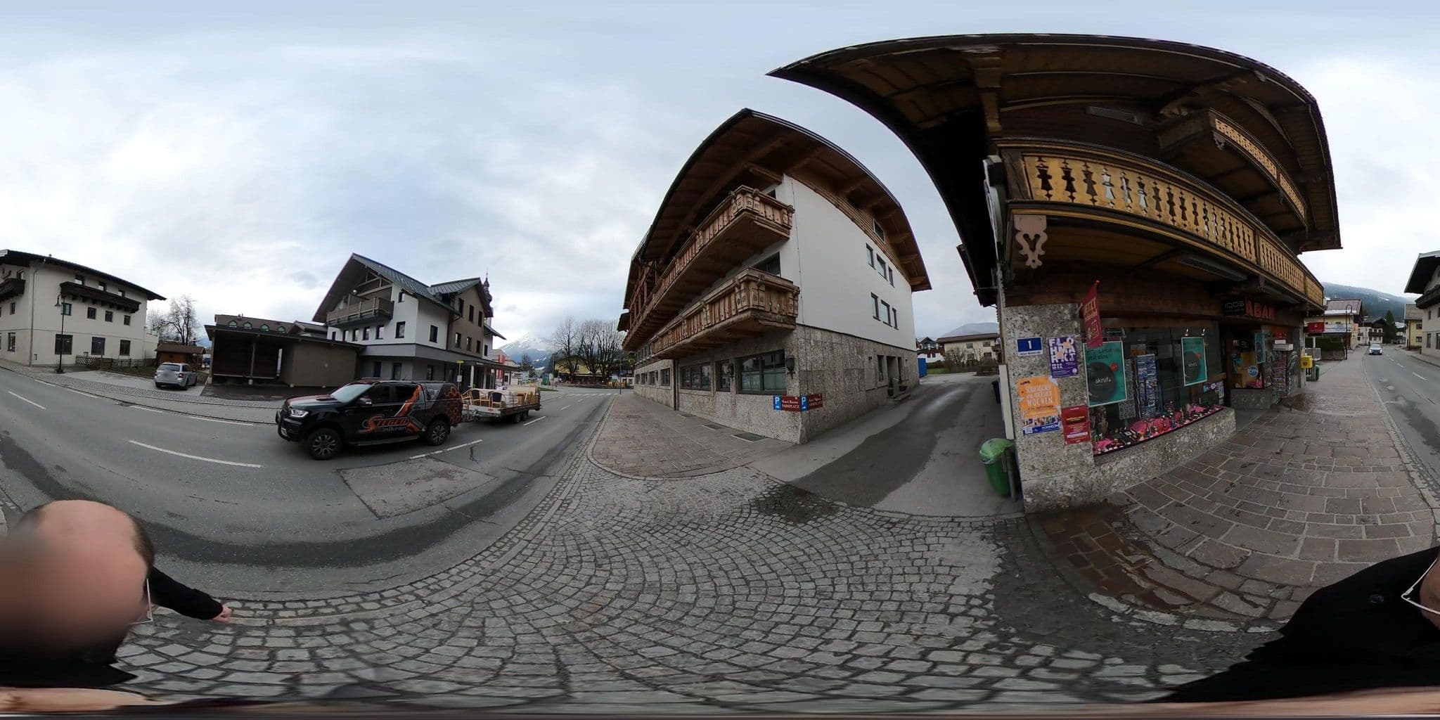 Street view near Cafe Restaurant Pension Rosner, Altenmarkt im Pongau — © consens_verkehrsplanung (CC BY-SA · Mapillary)