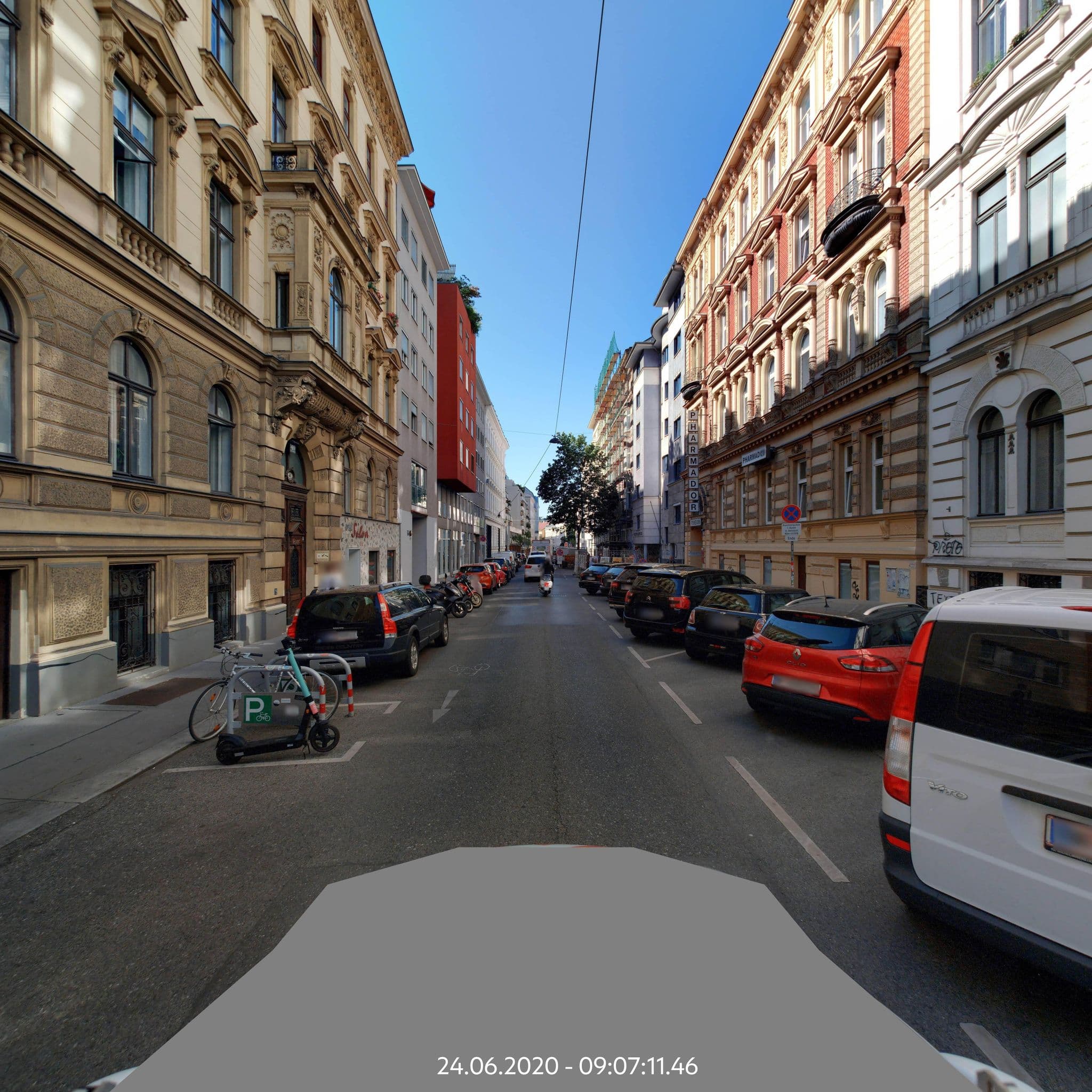 Street view near Pension Pharmador, Neubau — © eliasgander (CC BY-SA · Mapillary)