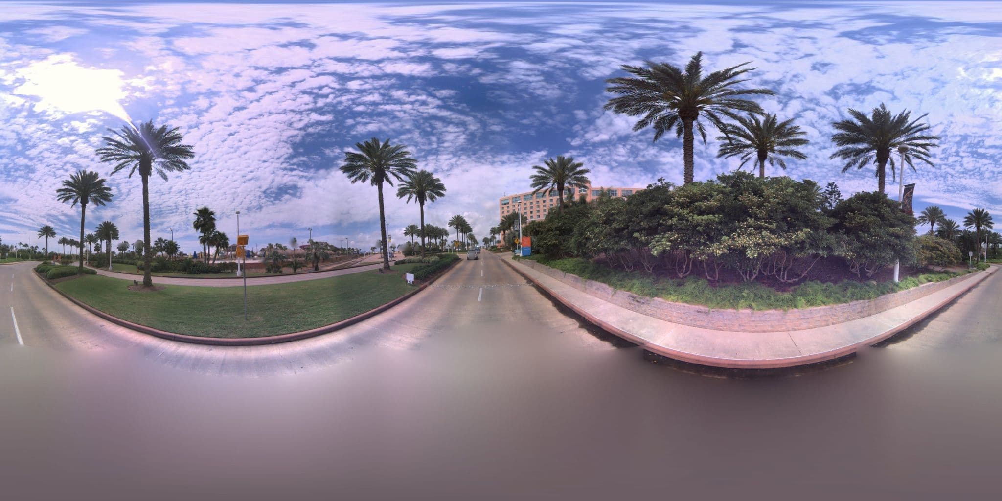 Street view near Moody Gardens Hotel and Convention Center, Galveston — © microsoft (CC BY-SA · Mapillary)