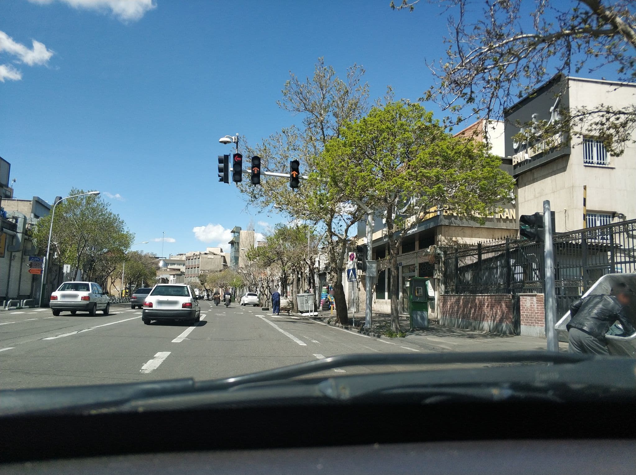 Street view near Seven Hostel, Tehran — © hota (CC BY-SA · Mapillary)