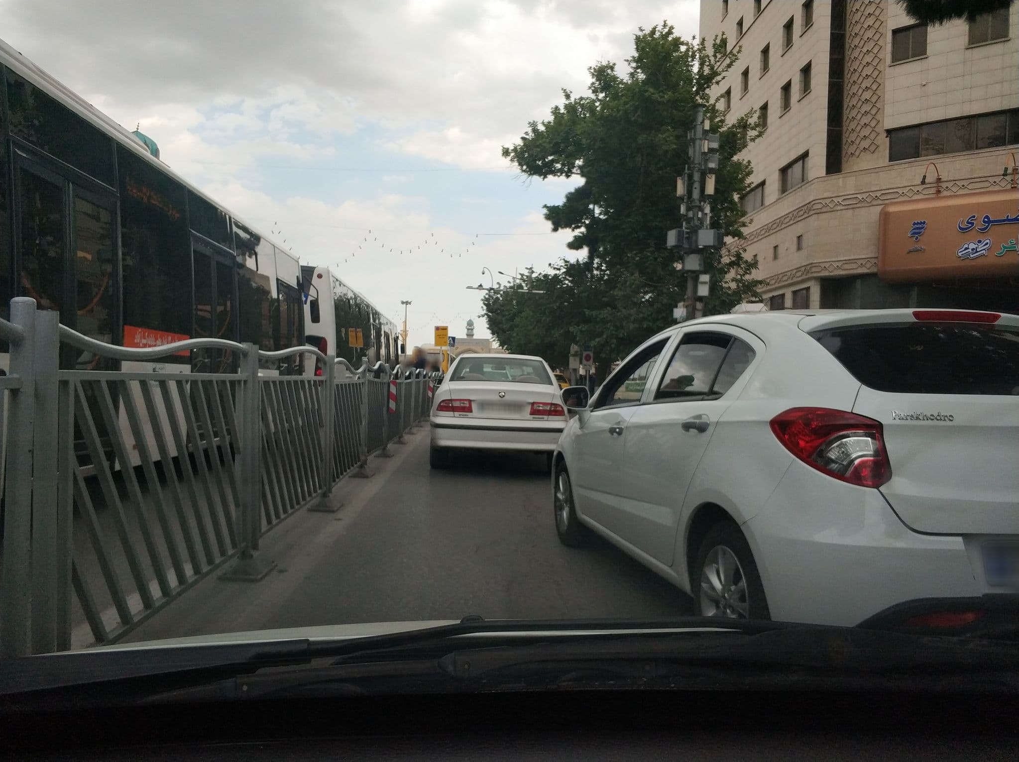 Street view near Hayaat Grand Hotel, Mashhad — © hota (CC BY-SA · Mapillary)