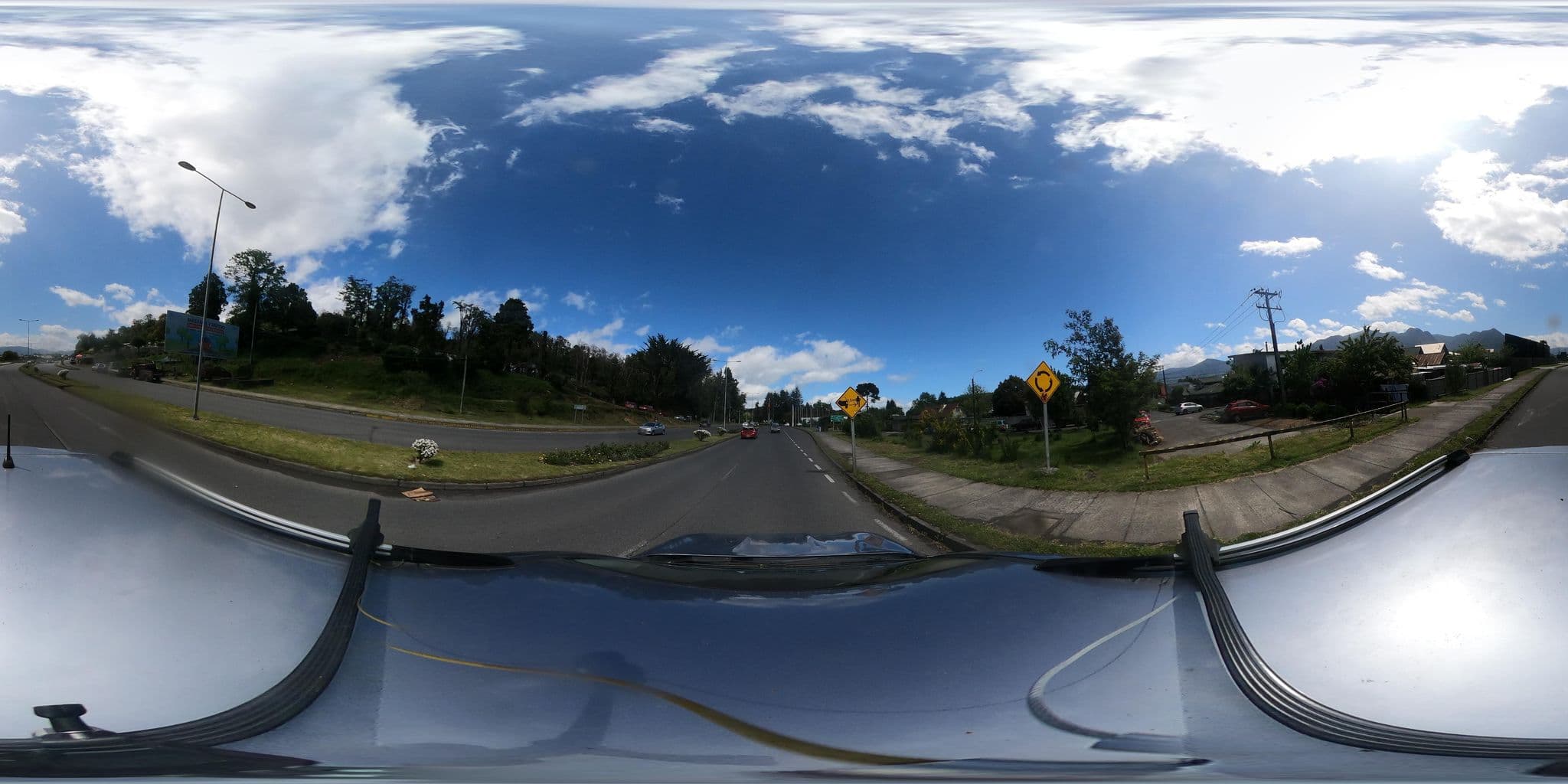 Street view near Gecko Hostel, Pucón
