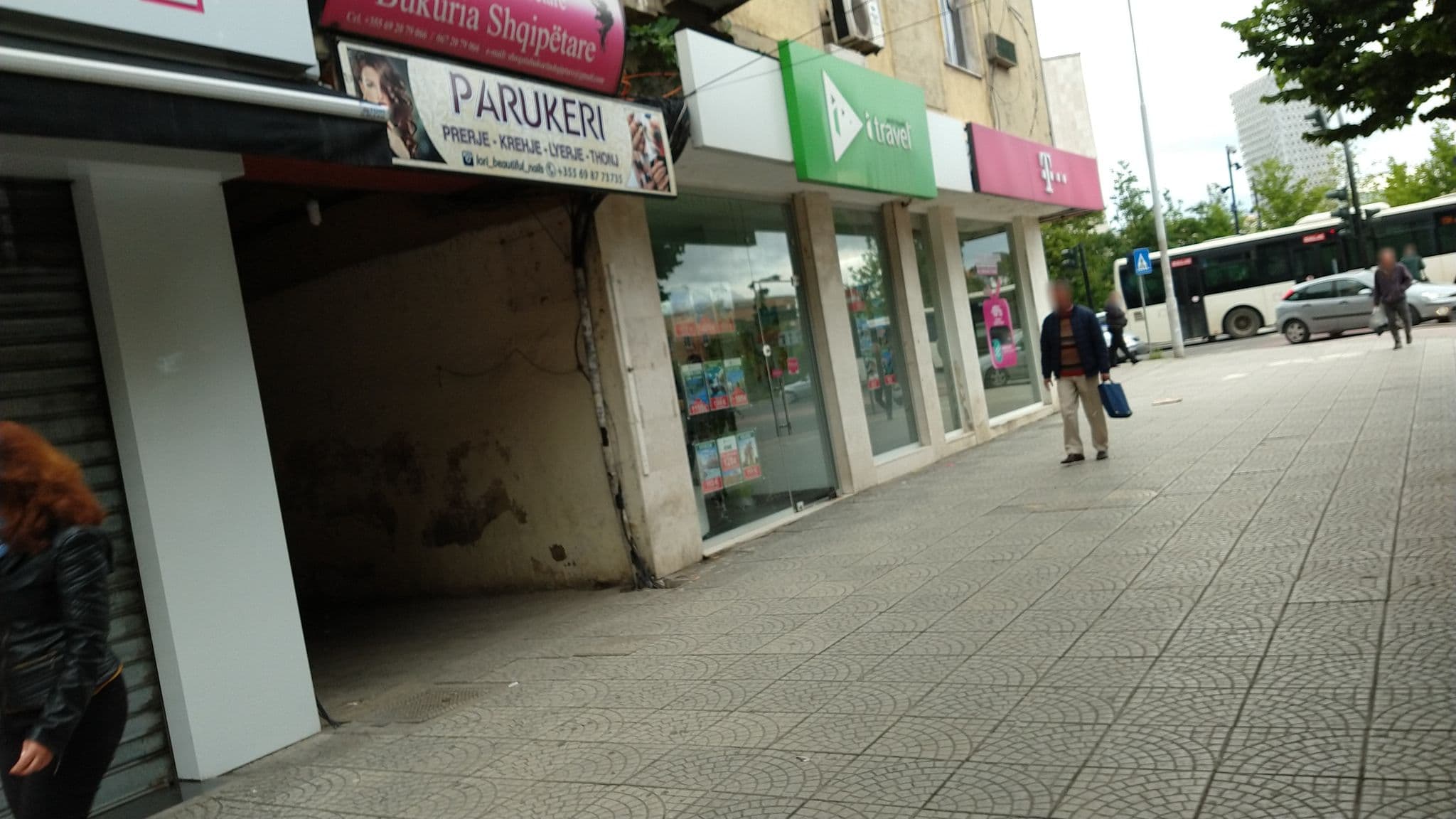 Street view near Prime Hotel, Tirana