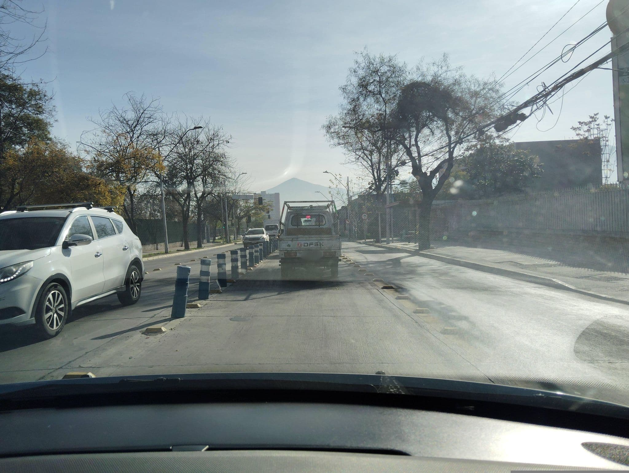 Street view near Hotel Mansion, Santiago