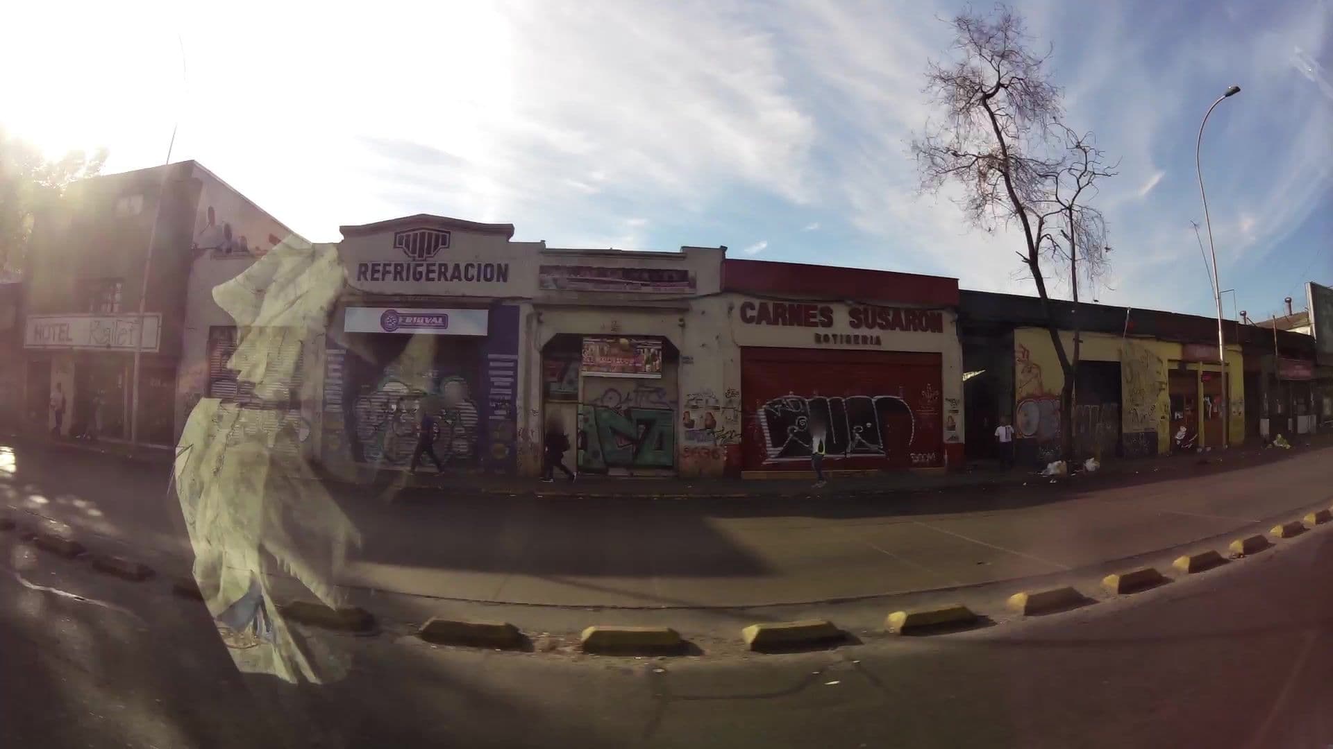 Street view near Hotel Ralief, Santiago