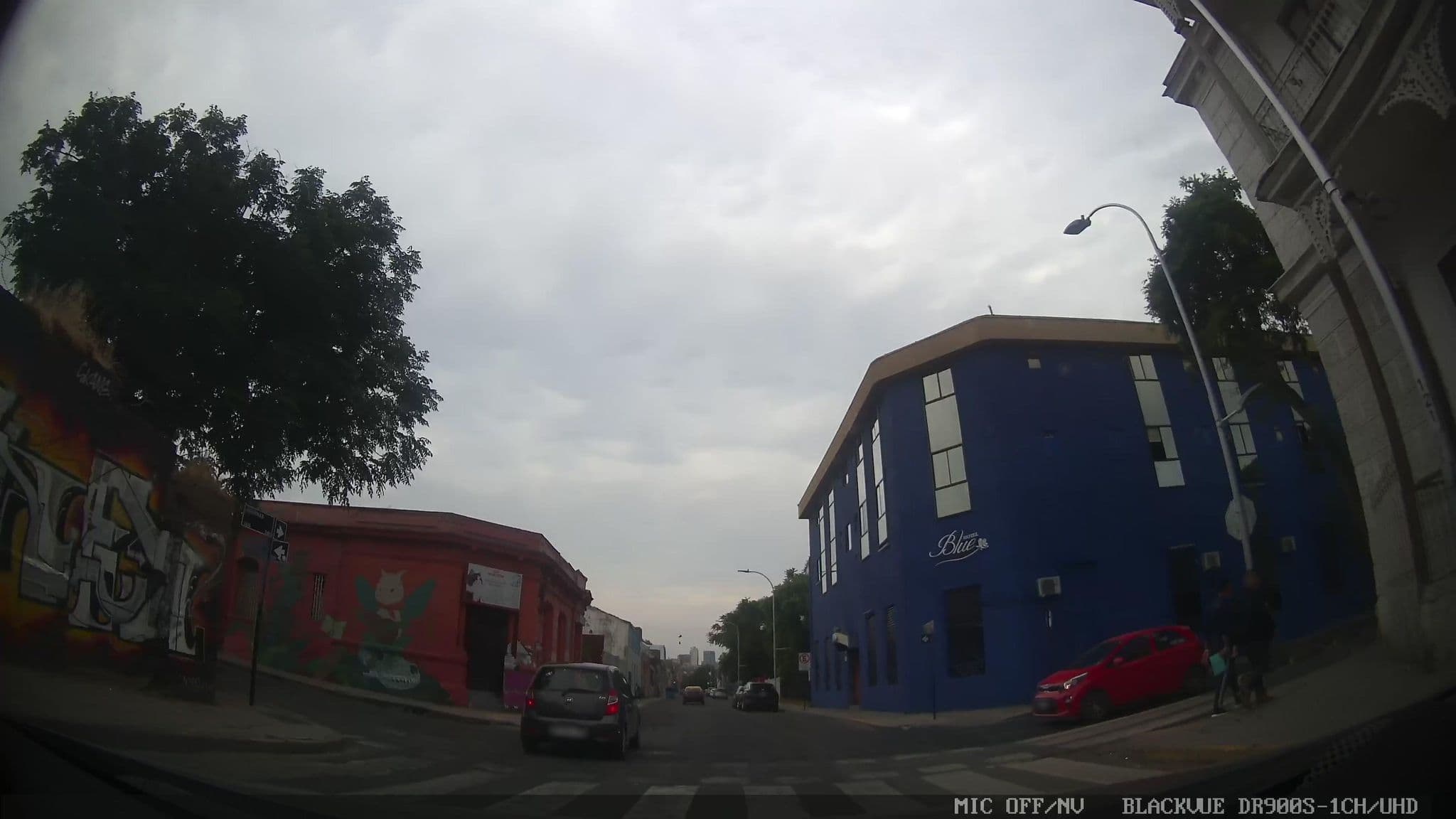 Street view near Hotel Blue, Santiago