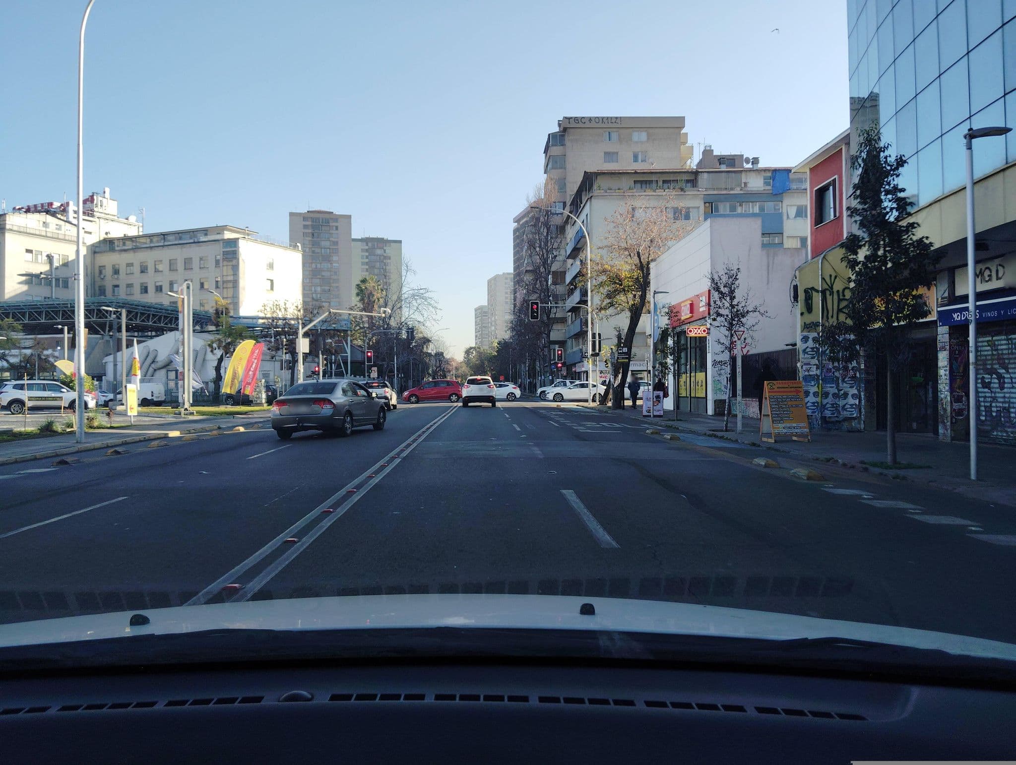 Street view near Hotel 198 ("Panda"), Santiago