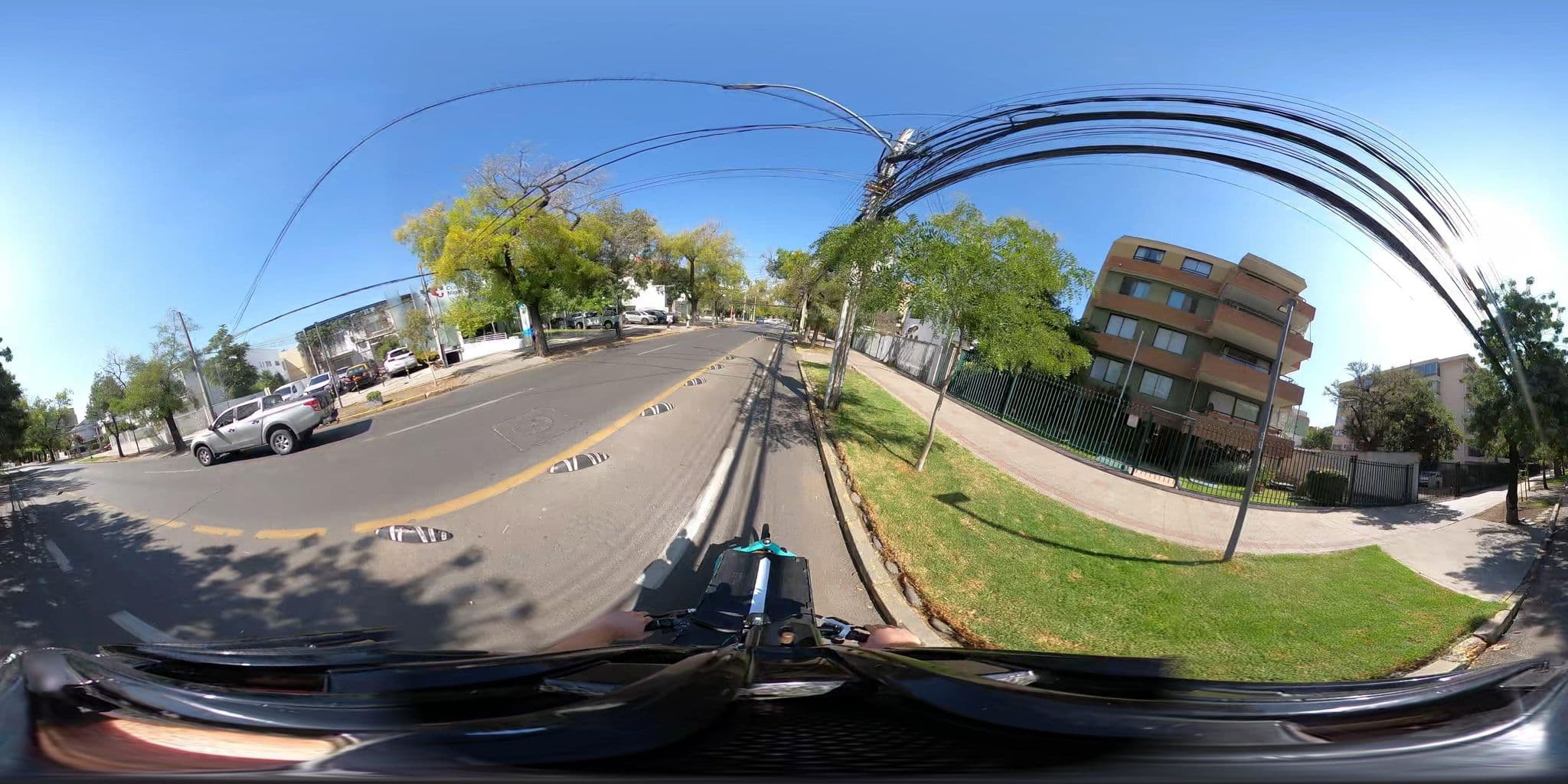 Street view near Ramdas - Hotelería Clínica, Santiago