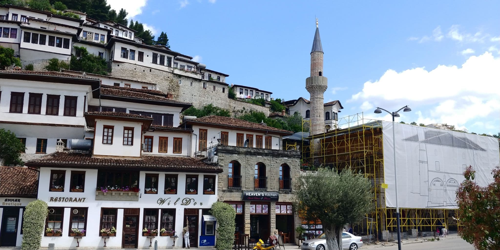 Street view near Hotel Ajka, Berat — © marcgauthier13 (CC BY-SA · Mapillary)