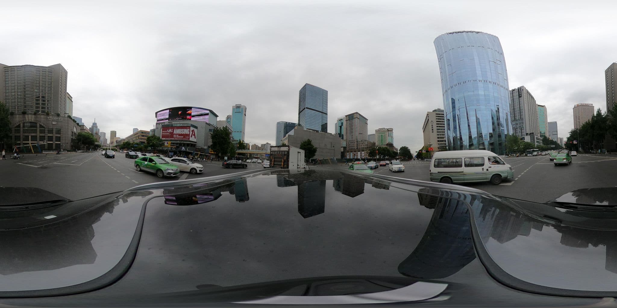 Street view near Yinhe Dynasty Hotel Chengdu, Chengdu — © adirricor (CC BY-SA · Mapillary)