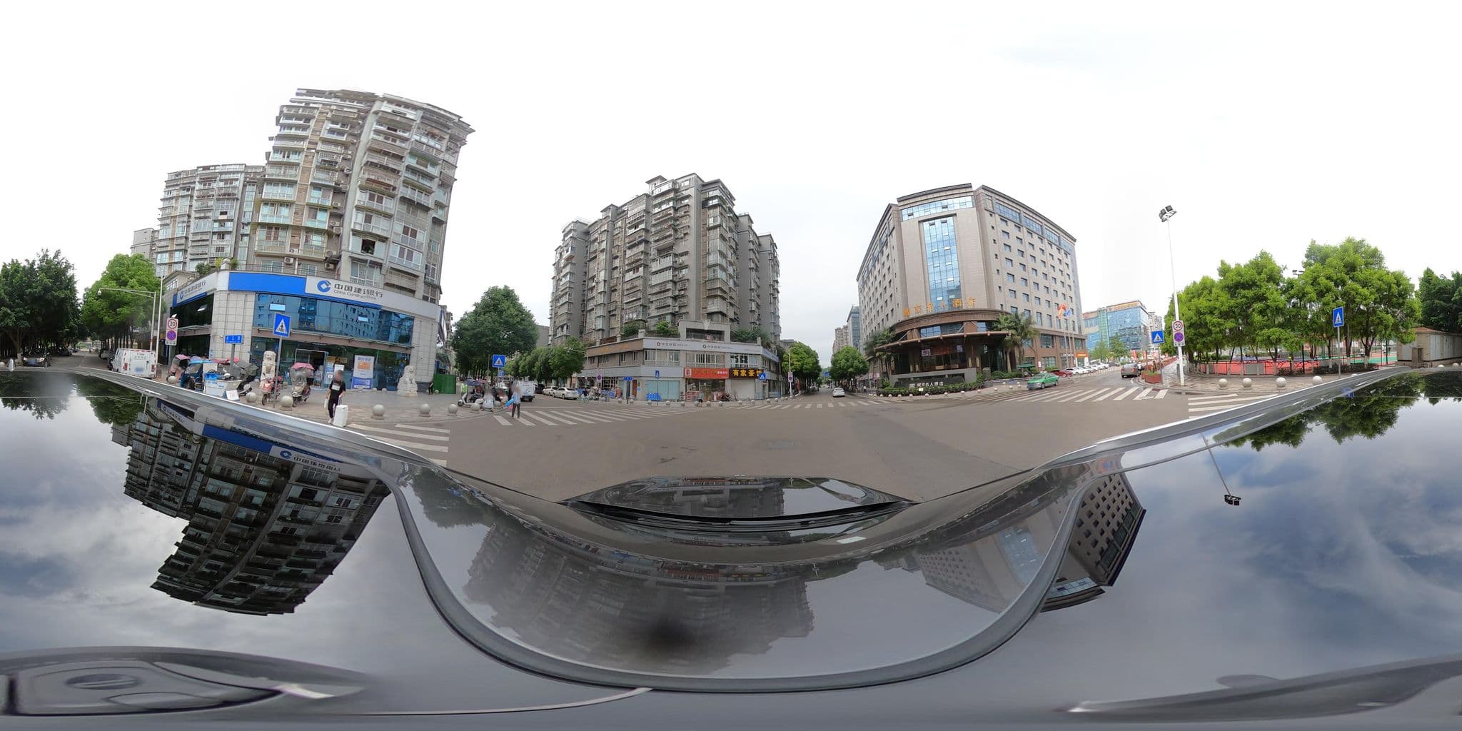 Street view near Jianyang celebrity city hotel, Ziyang — © adirricor (CC BY-SA · Mapillary)