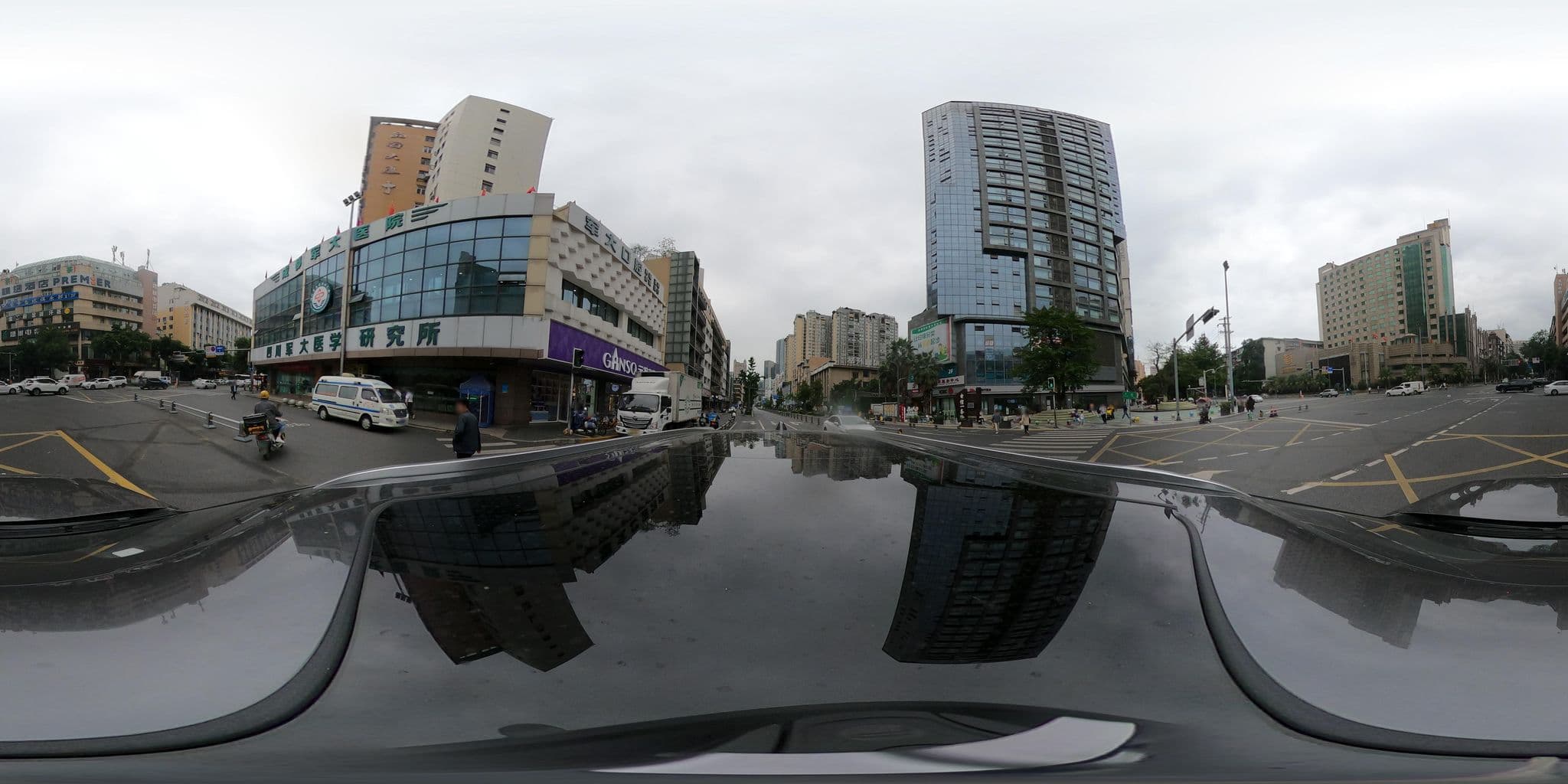 Street view near Tianfu Sunshine Hotel Chengdu, Chengdu — © adirricor (CC BY-SA · Mapillary)