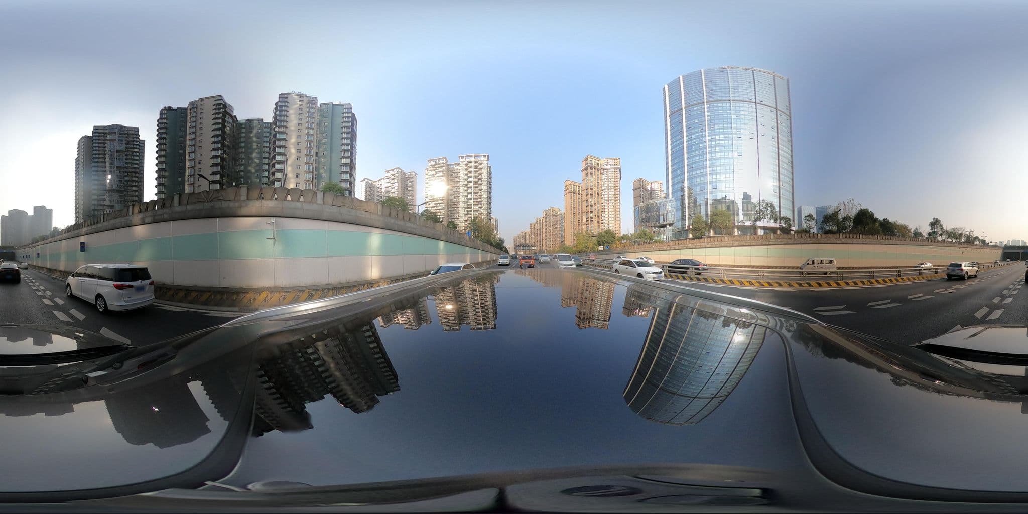 Street view near 成都漫心高新酒店, Chengdu — © adirricor (CC BY-SA · Mapillary)