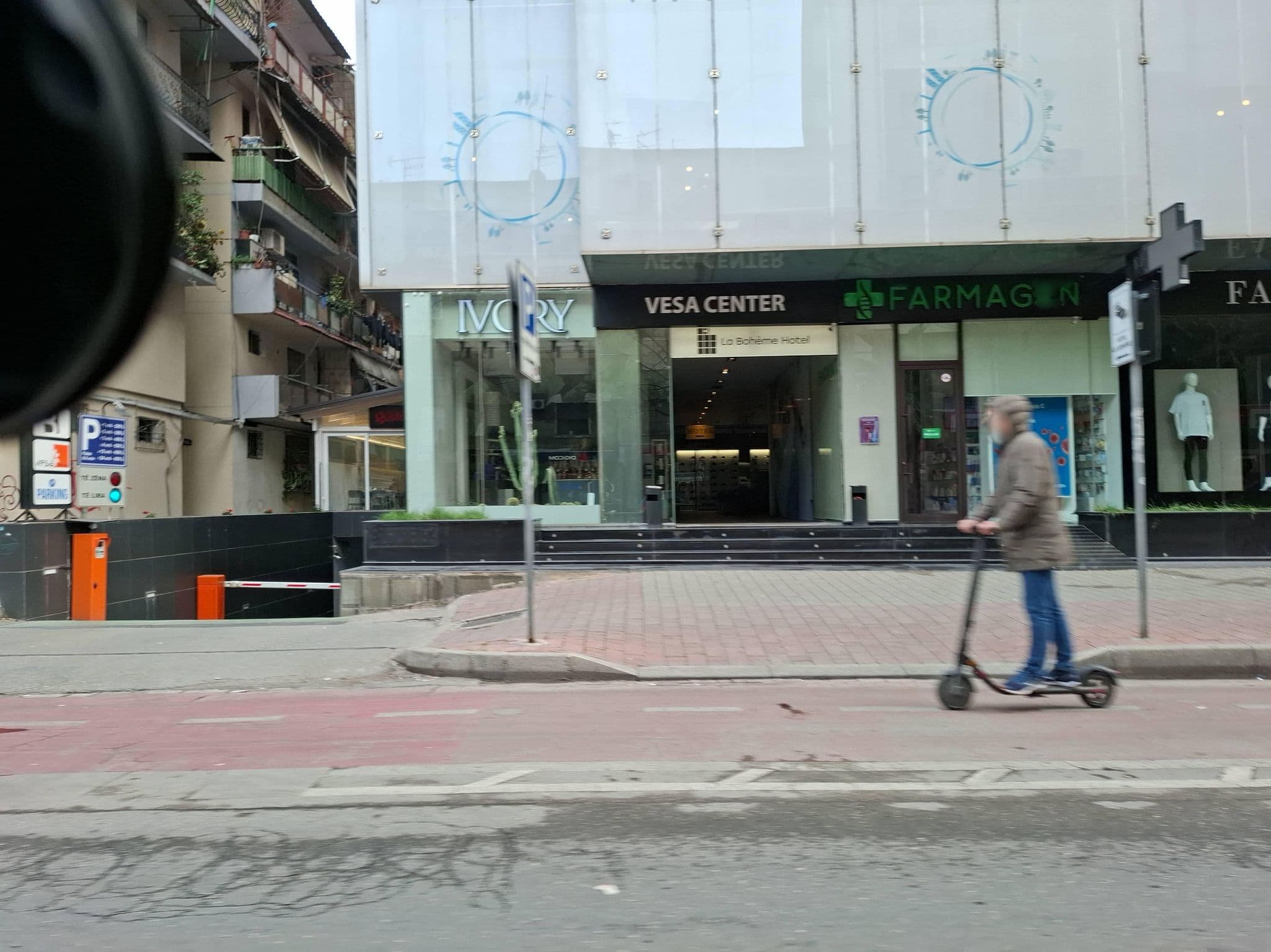 Street view near La Bohème Hotel, Tirana
