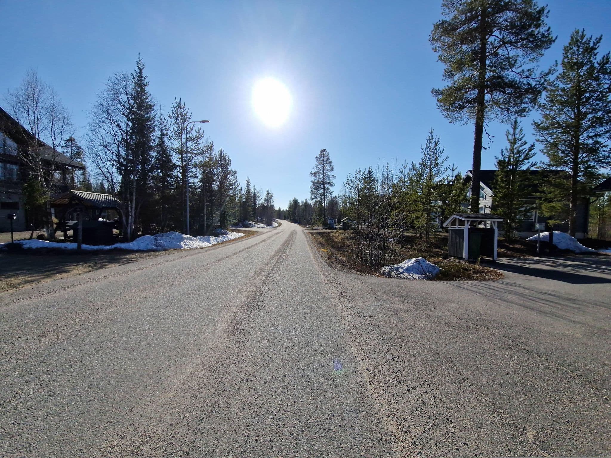 Street view near Menninkäinen, Kittilä