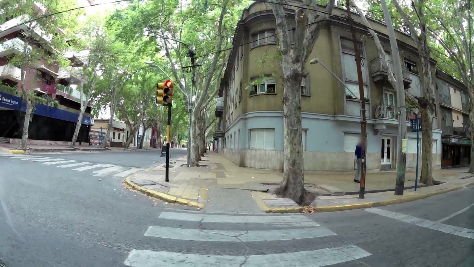 Street view near Hotel San Remo, Mendoza