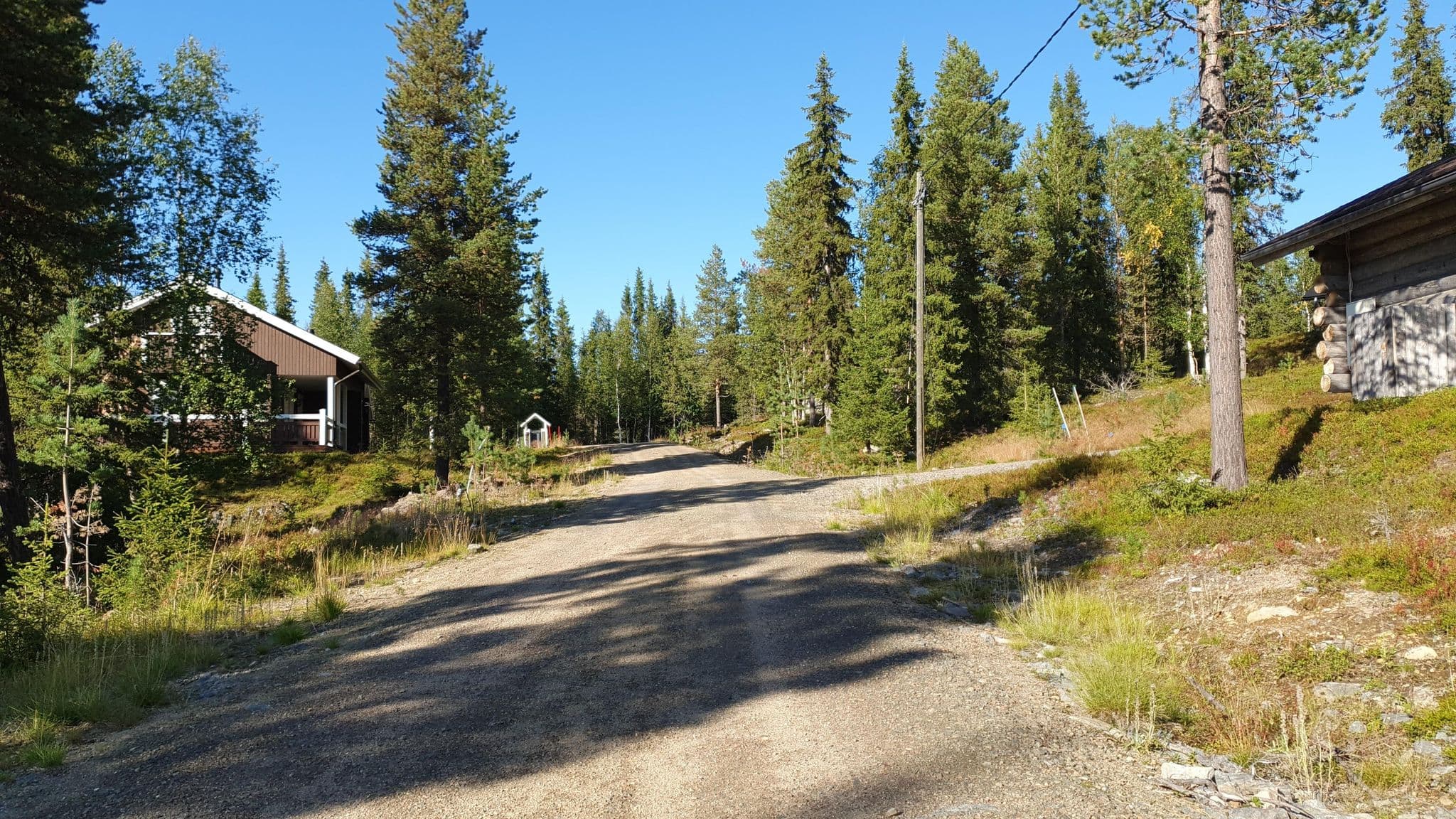 Street view near Luppola, Kittilä
