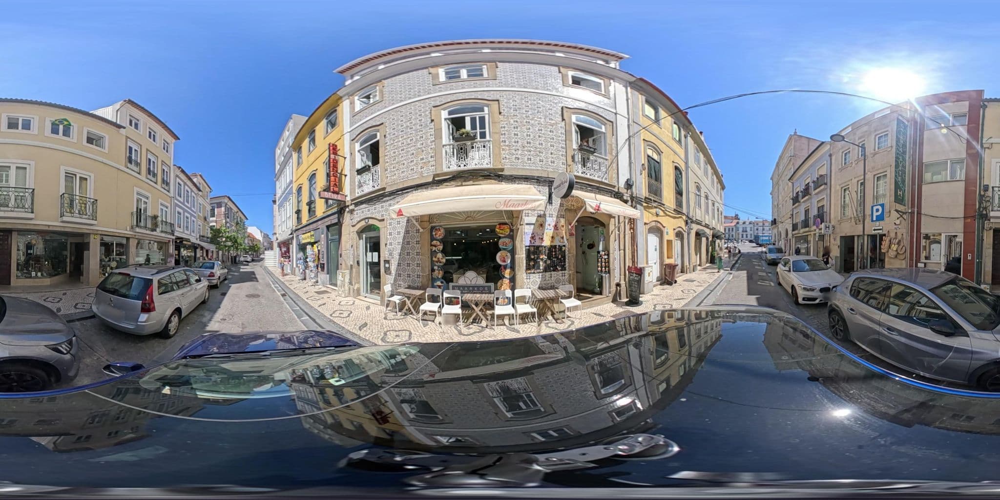 Street view near Hospedaria dos Arcos, Aveiro — © jneiva (CC BY-SA · Mapillary)