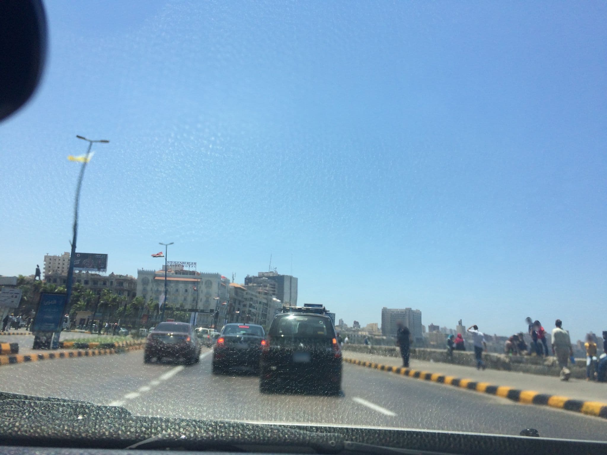 Street view near Semiramis Hotel, Alexandria — © abbasomar (CC BY-SA · Mapillary)