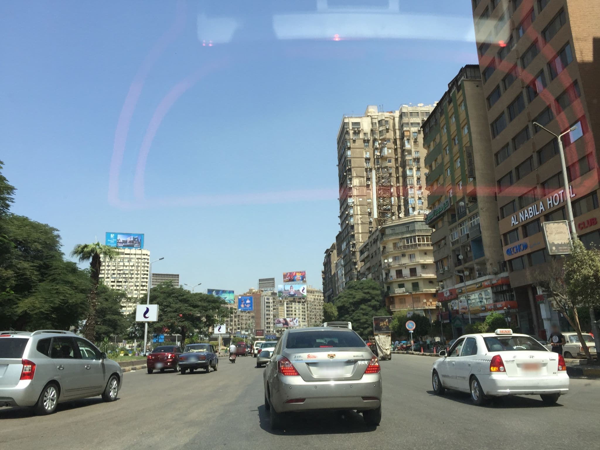 Street view near Al Nabila Hotel, Būlāq Abū al ‘Ilā — © galilu (CC BY-SA · Mapillary)