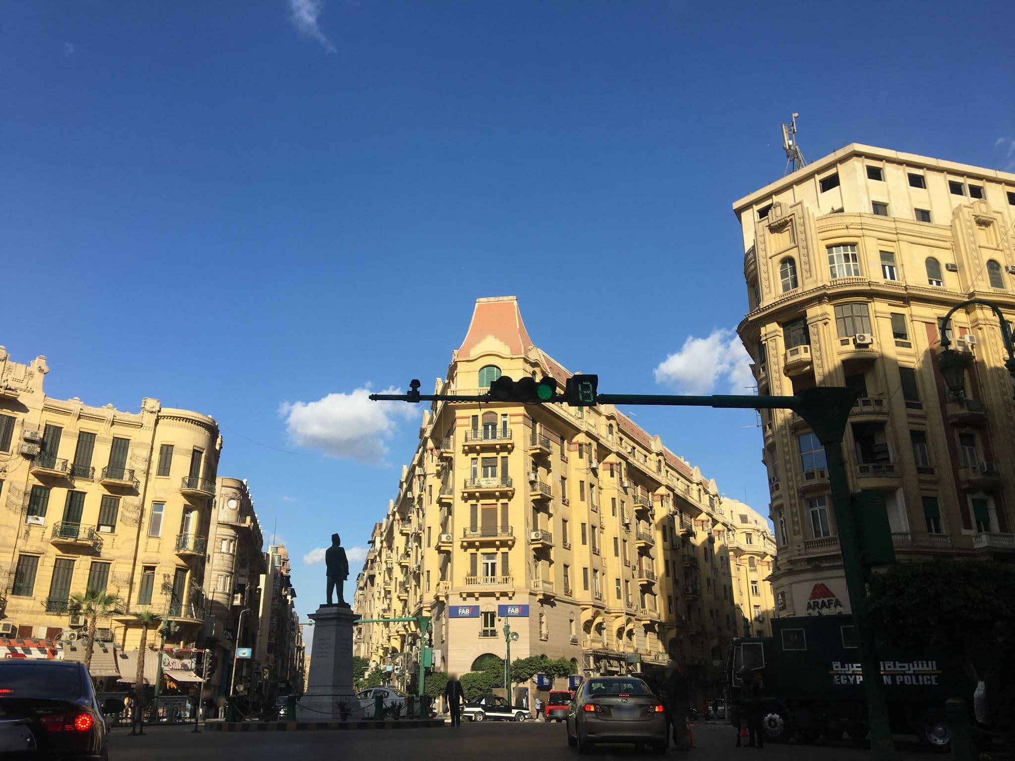 Street view near Hotel Miramar Talaat Harb, Būlāq Abū al ‘Ilā — © myoussef87 (CC BY-SA · Mapillary)
