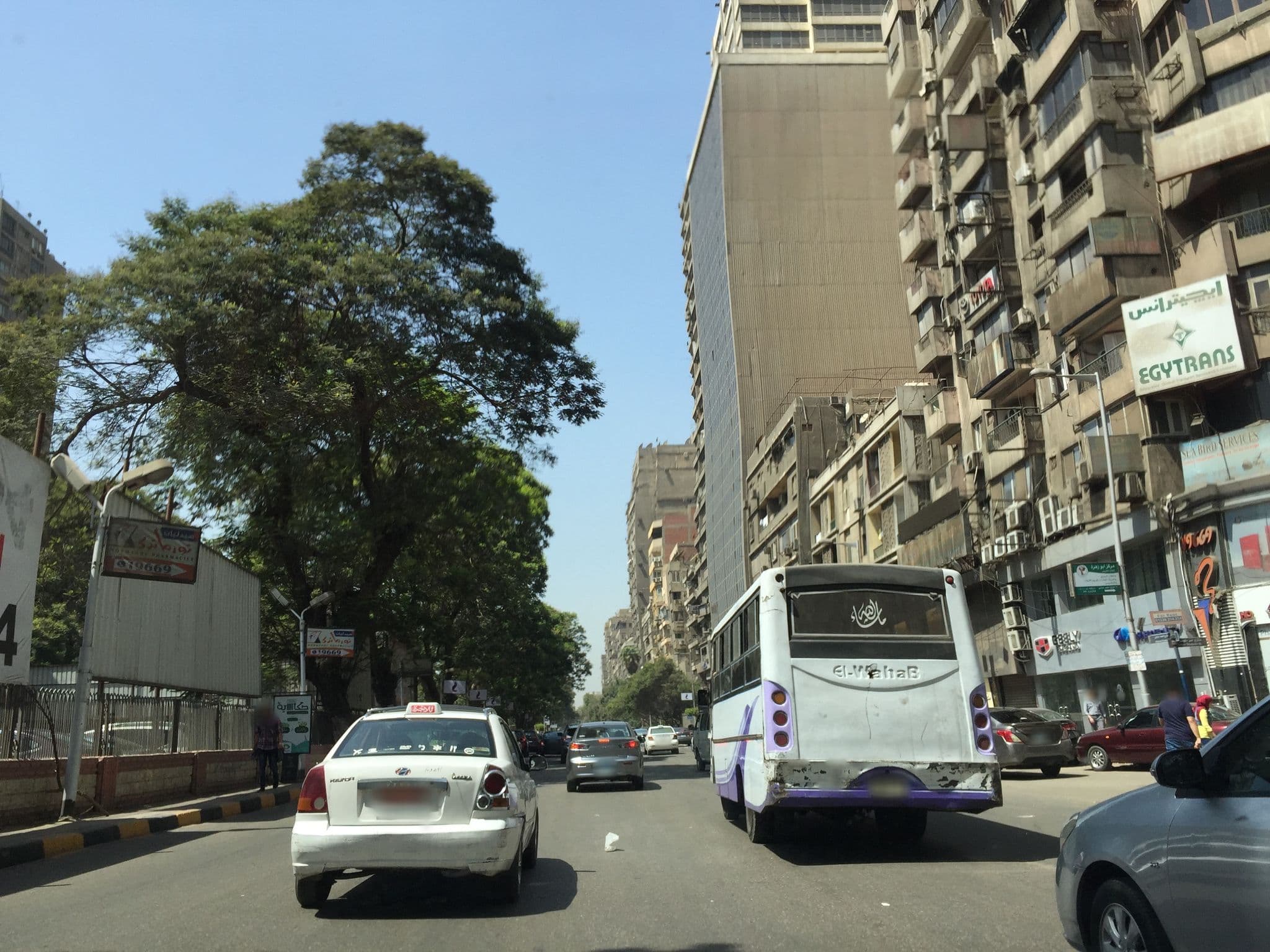 Street view near Pharaoh Egypt Hotel, Būlāq Abū al ‘Ilā — © galilu (CC BY-SA · Mapillary)