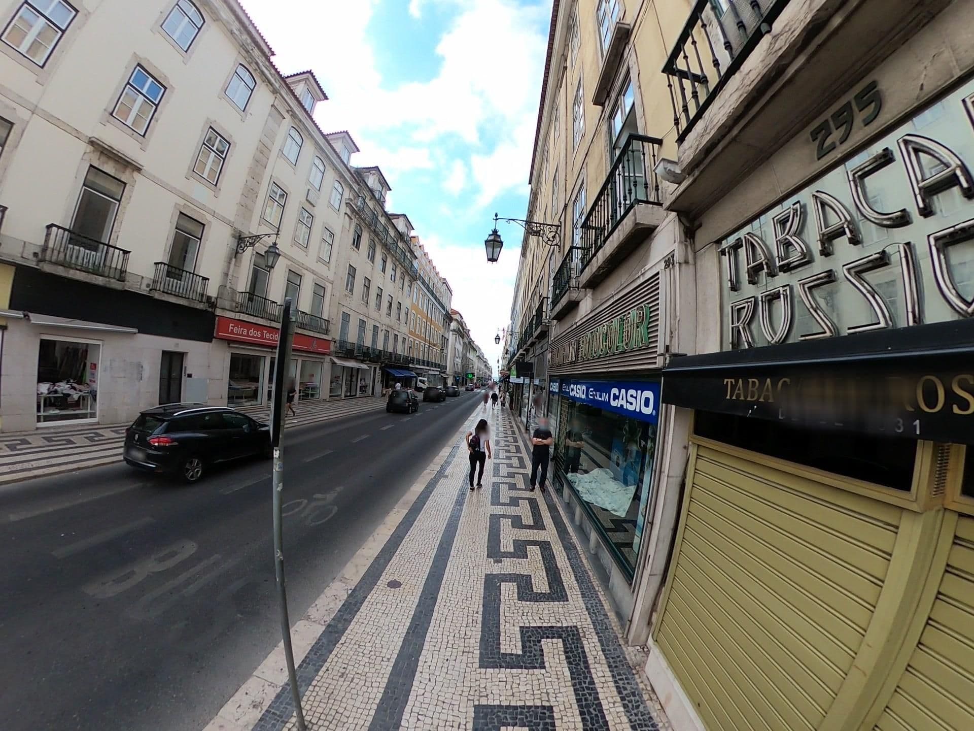 Street view near Rossio Apartments, Baixa — © feriret (CC BY-SA · Mapillary)