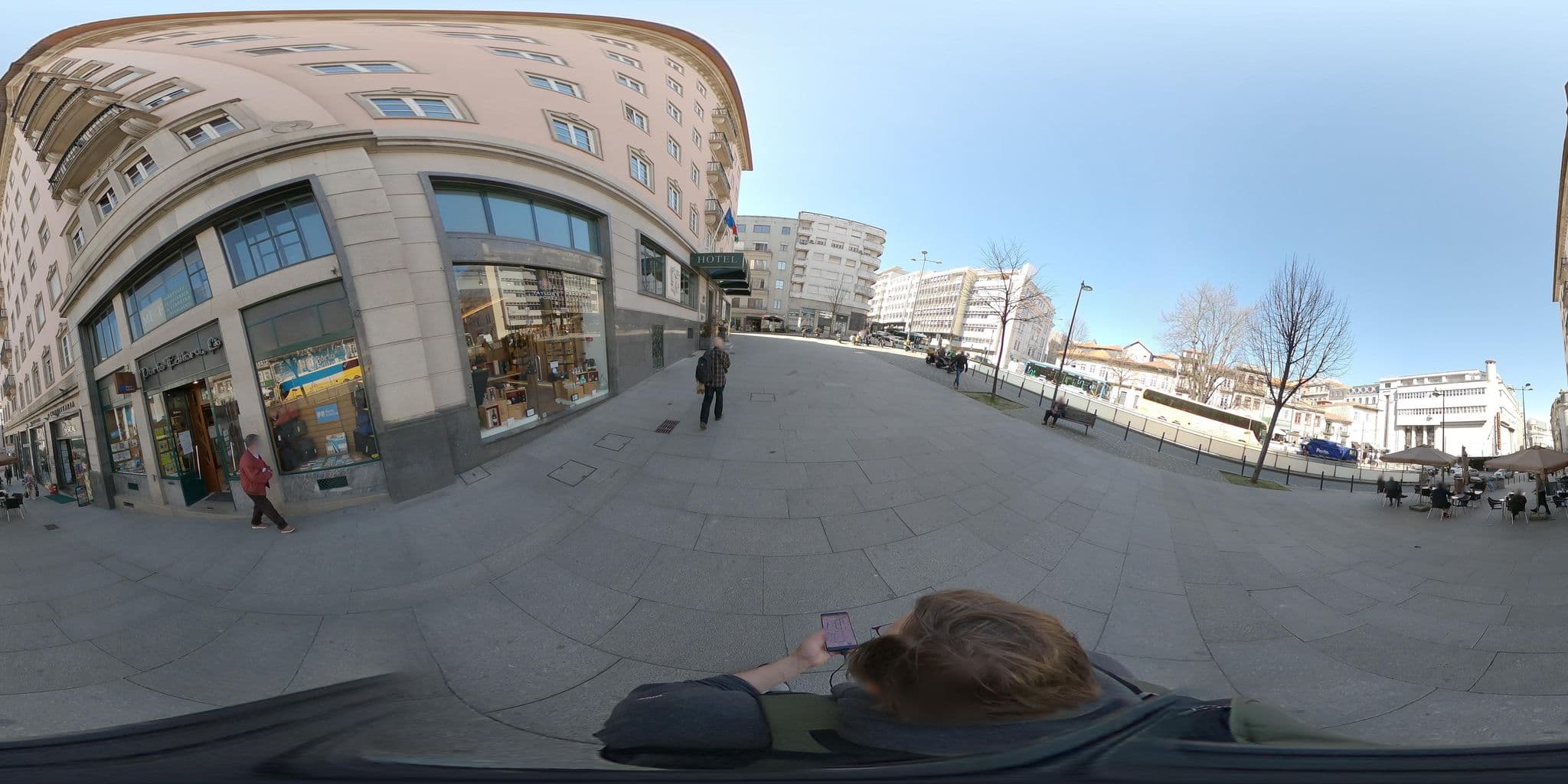 Street view near Hotel Infante de Sagres, Porto — © skfd (CC BY-SA · Mapillary)