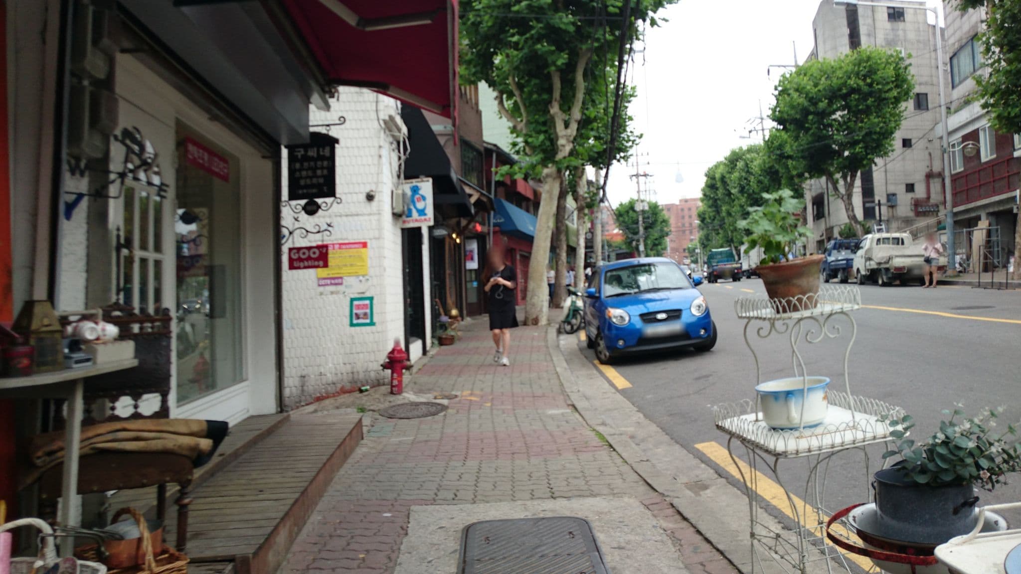 Street view near Itaewon Yellow Guesthouse, Yongsan-dong — © xma (CC BY-SA · Mapillary)
