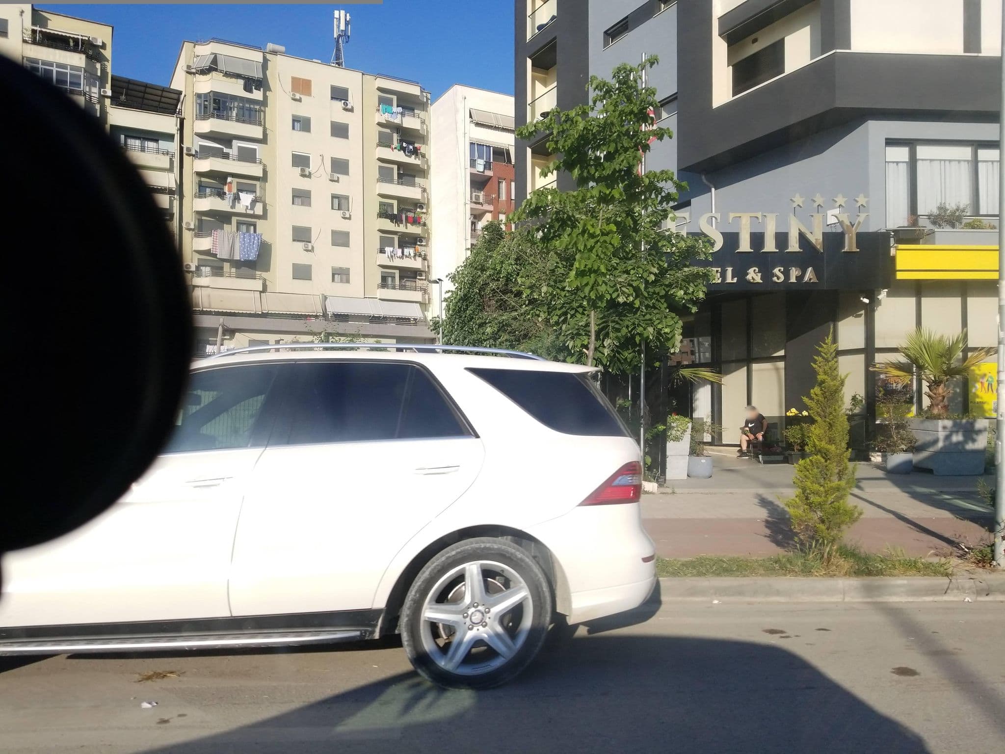 Street view near Destiny Hotel, Tirana