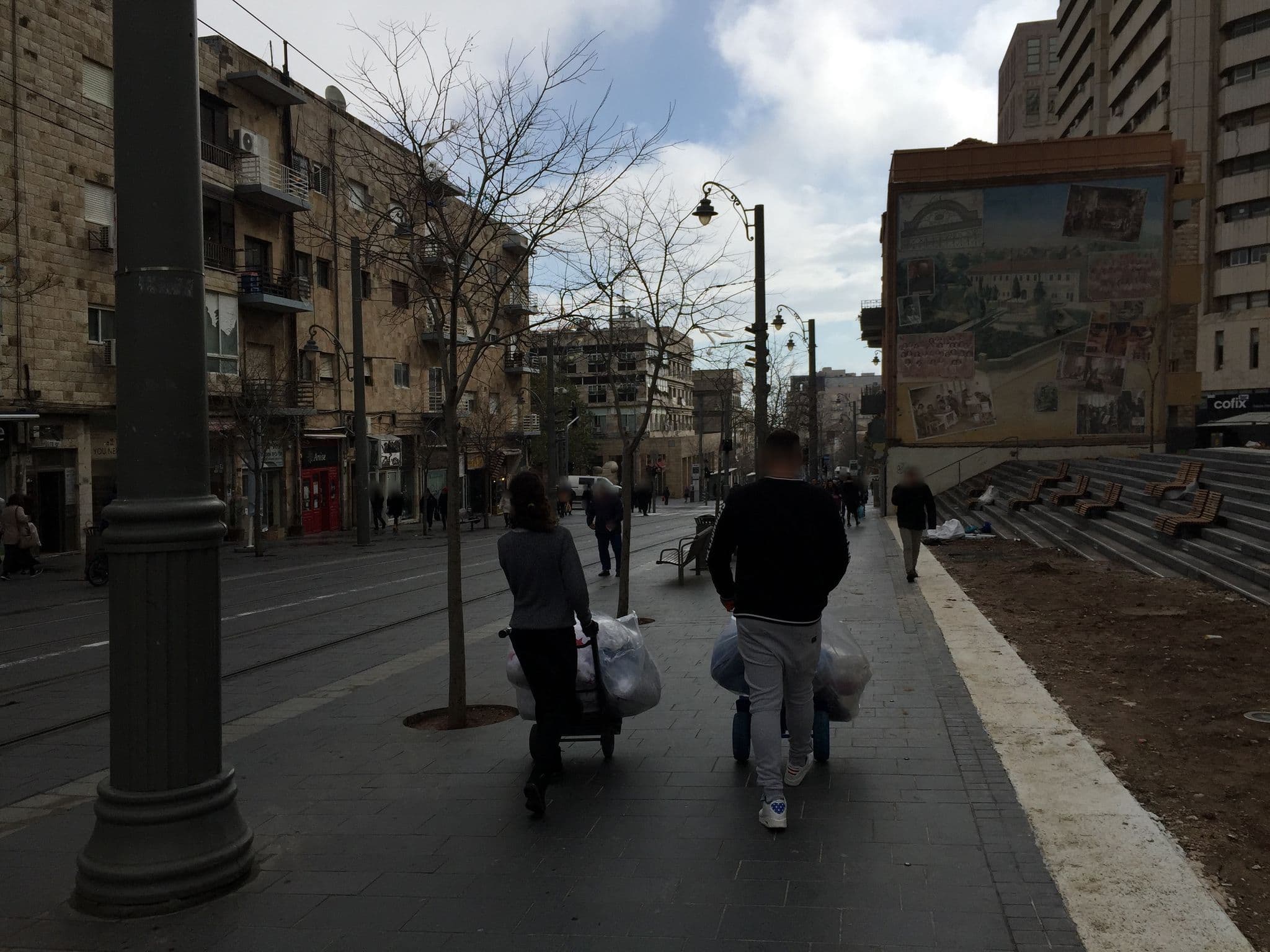 Street view near J Tower, West Jerusalem — © richlv (CC BY-SA · Mapillary)