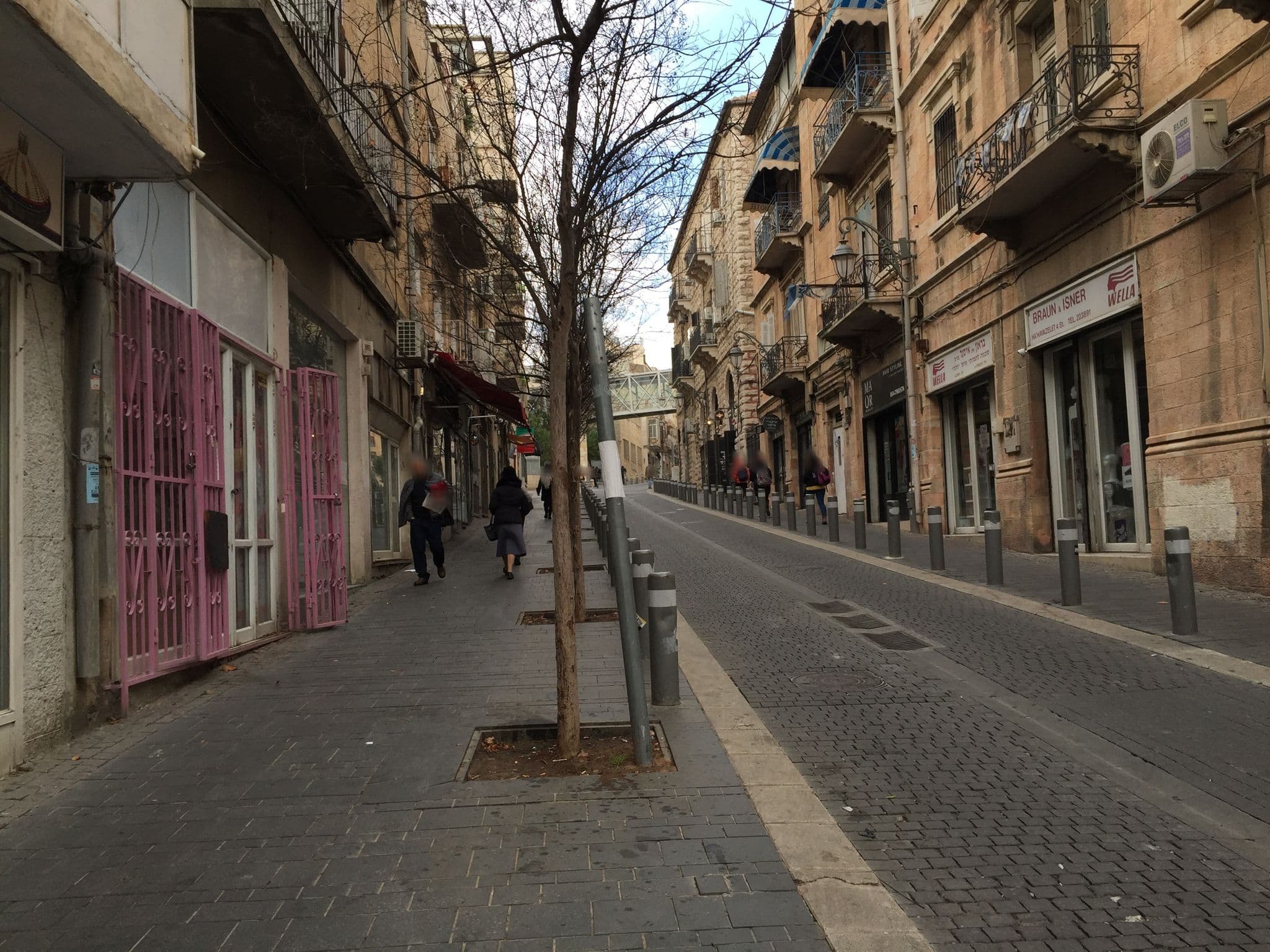 Street view near Habira hotel, West Jerusalem — © richlv (CC BY-SA · Mapillary)