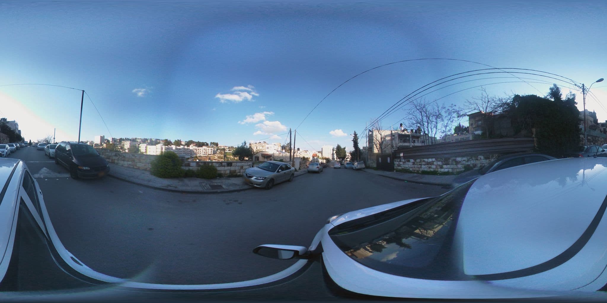 Street view near Grand Park Hotel, West Jerusalem — © woodybz (CC BY-SA · Mapillary)