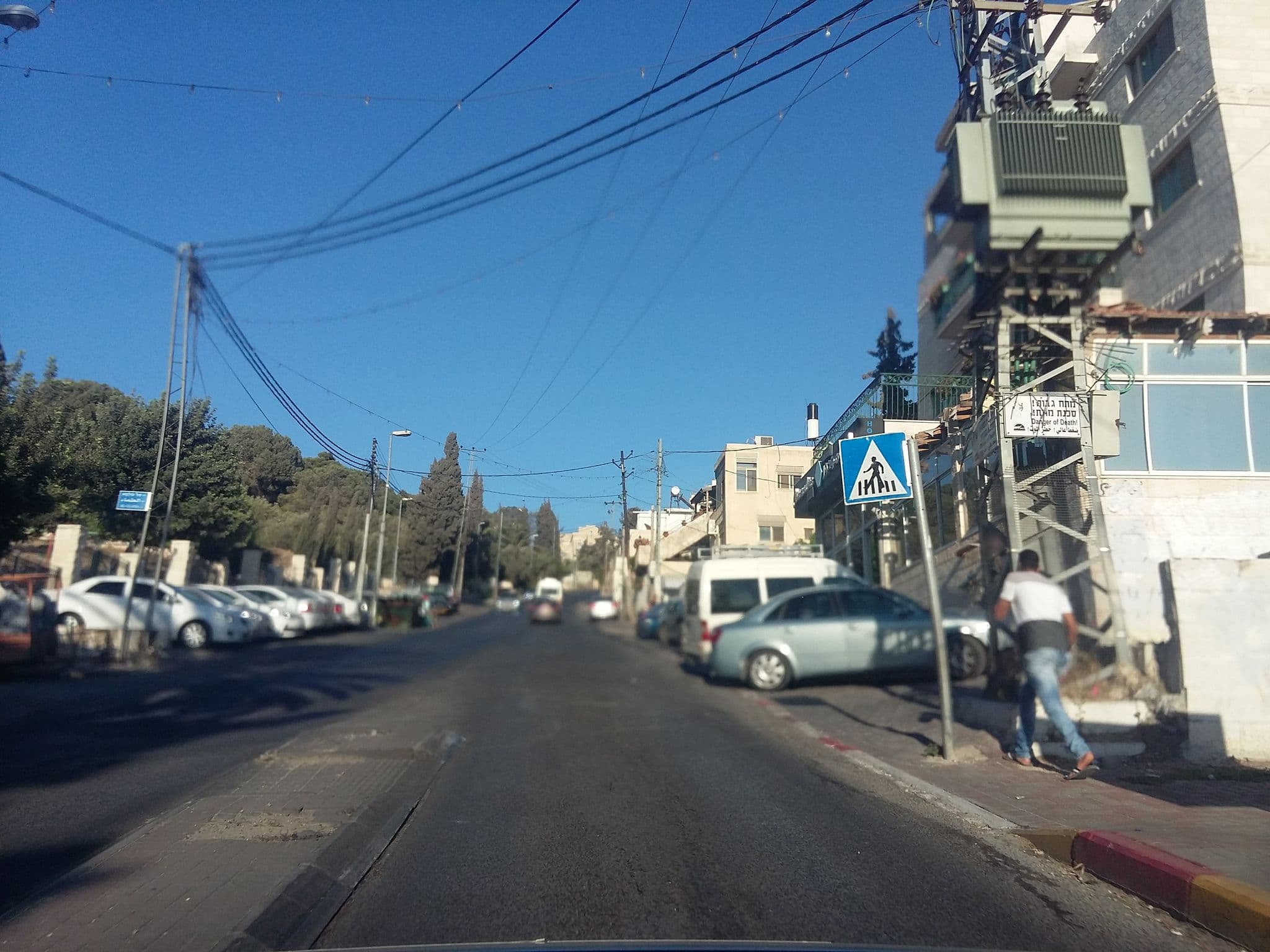 Street view near Commodore Hotel, West Jerusalem — © woodybz (CC BY-SA · Mapillary)