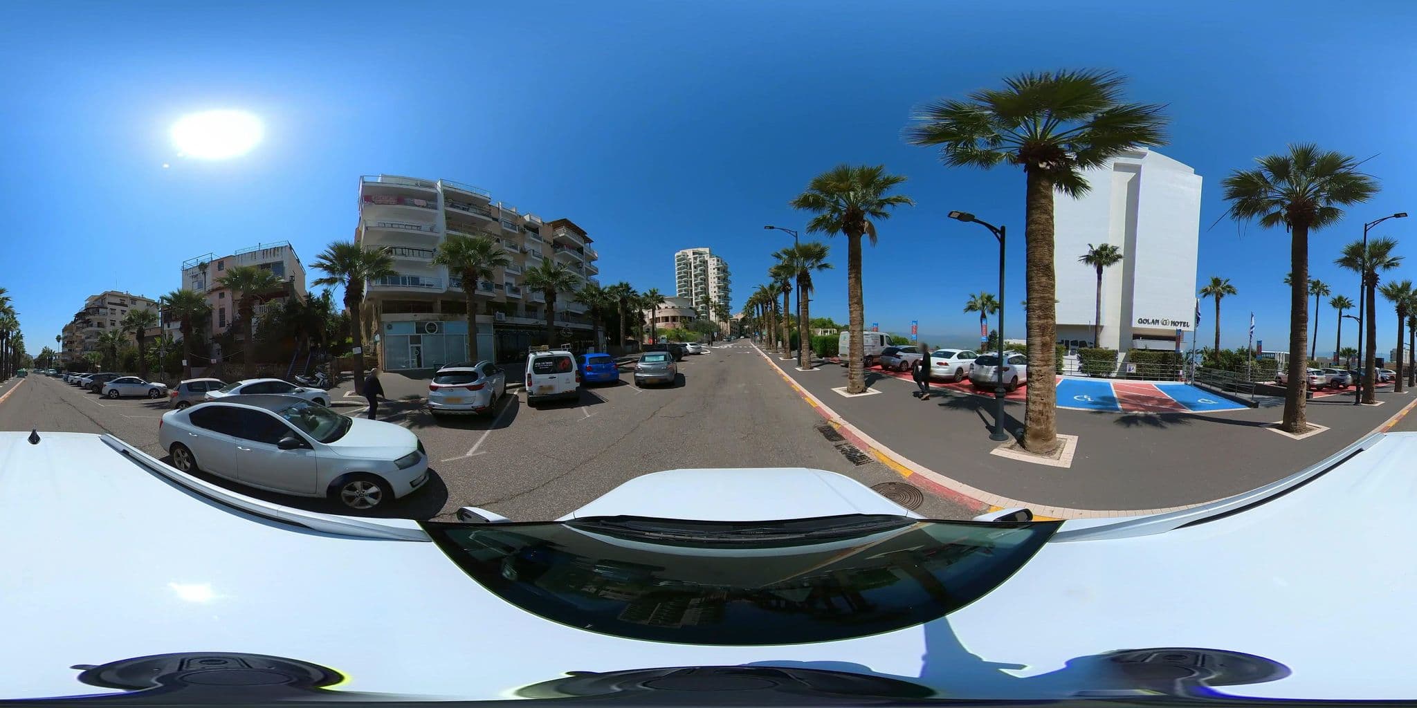 Street view near Golan Hotel Tiberias, Tiberias — © Evgeniy360 (CC BY-SA · Mapillary)