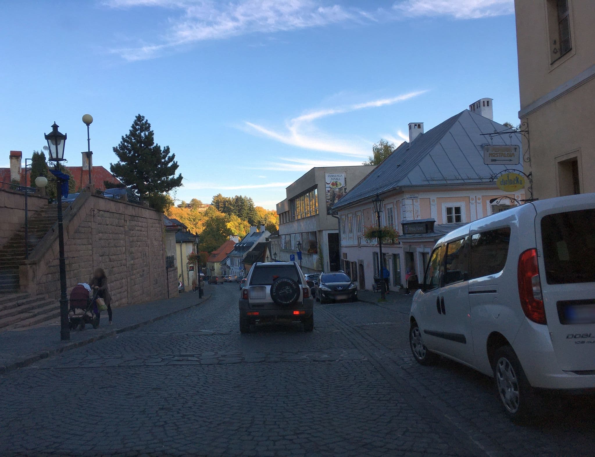 Street view near Nostalgia, Banská Štiavnica — © istefanos (CC BY-SA · Mapillary)