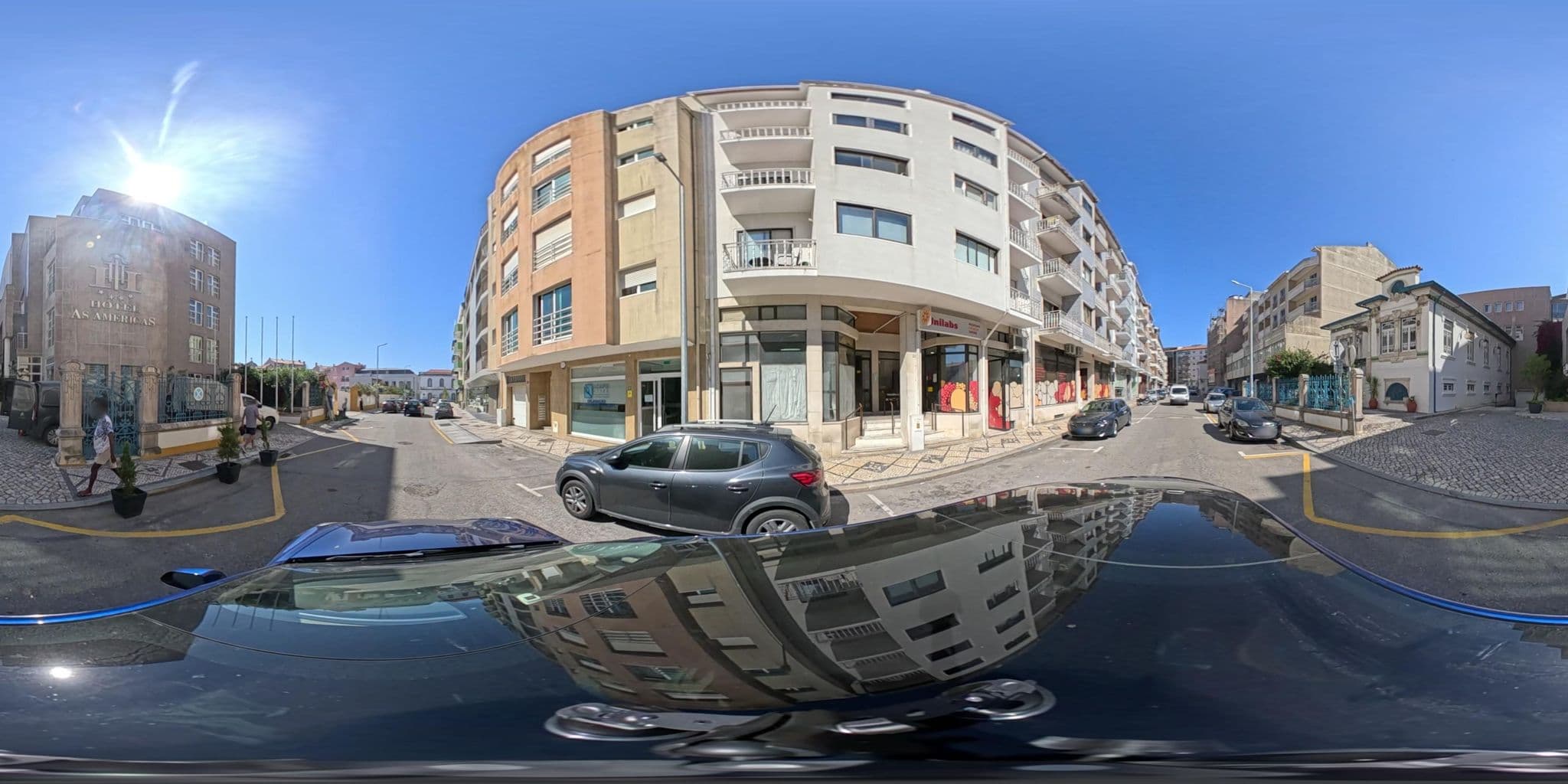 Street view near Hotel As Américas, Aveiro — © jneiva (CC BY-SA · Mapillary)
