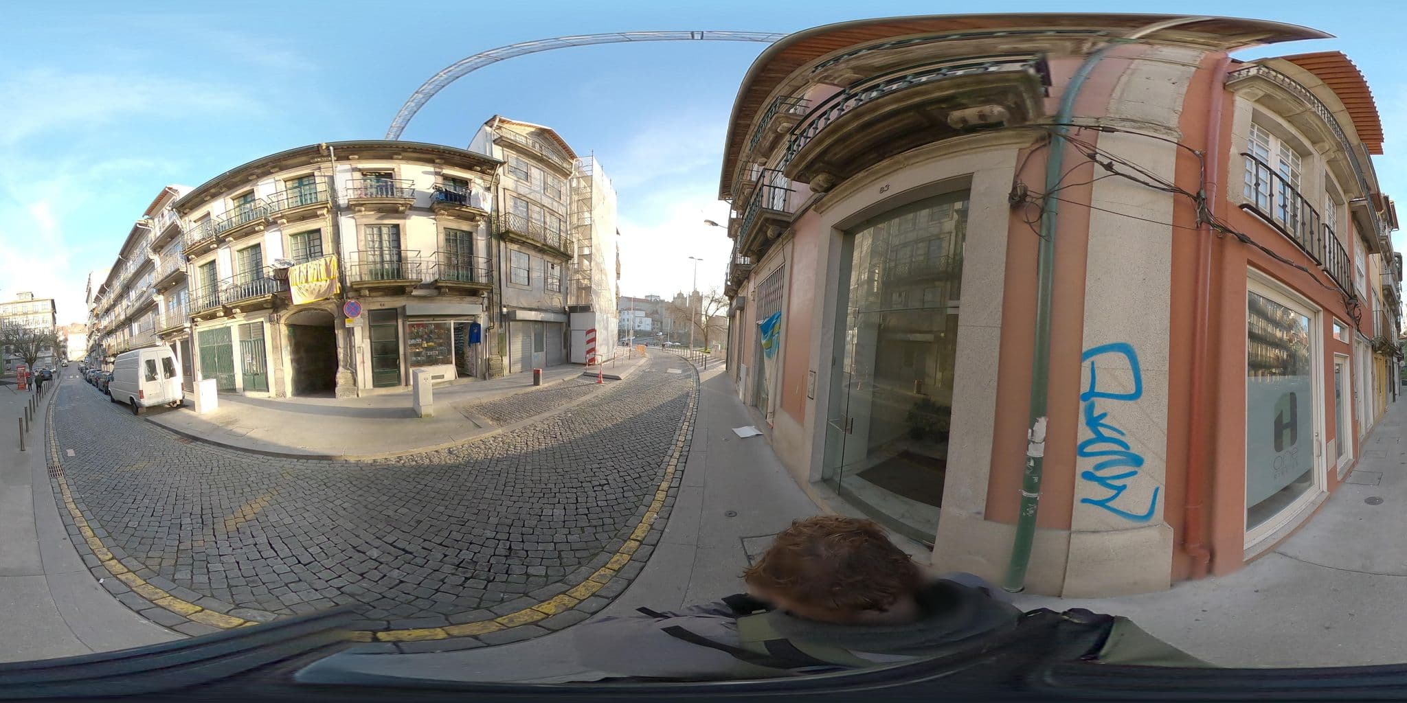 Street view near Onefam Ribeira Hostel Porto, Porto