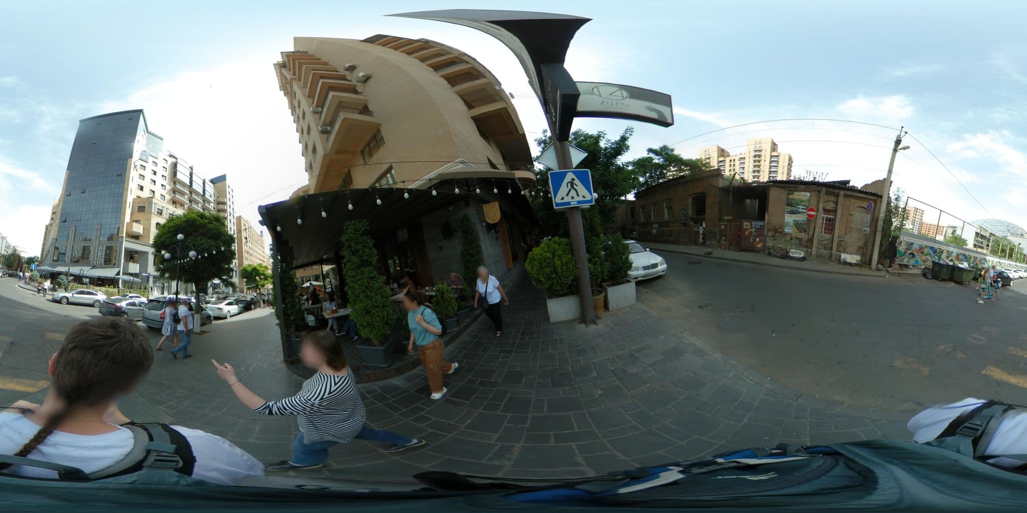 Street view near City Center Hostel, Kentron — © vlivyur (CC BY-SA · Mapillary)