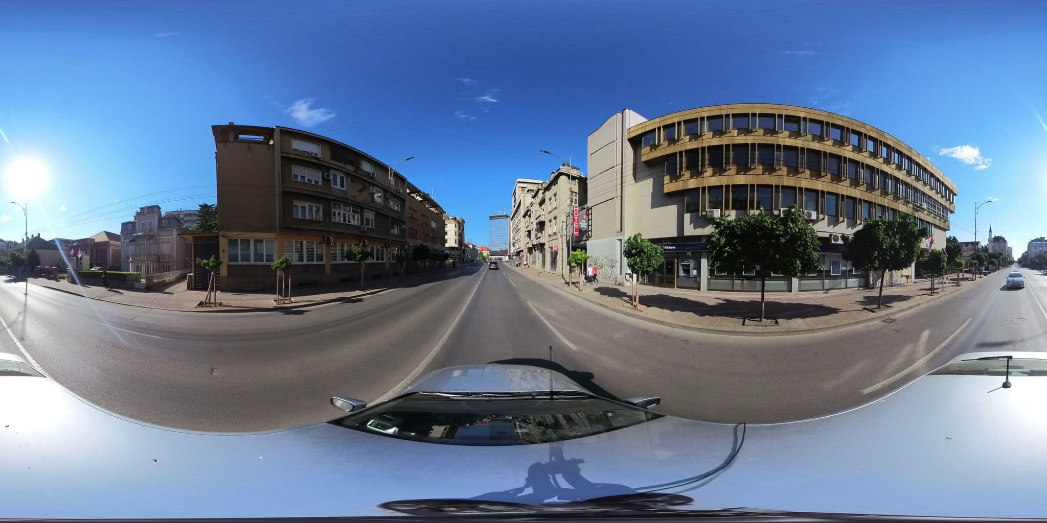 Street view near Central Plaza Apartments, Niš — © brackone (CC BY-SA · Mapillary)