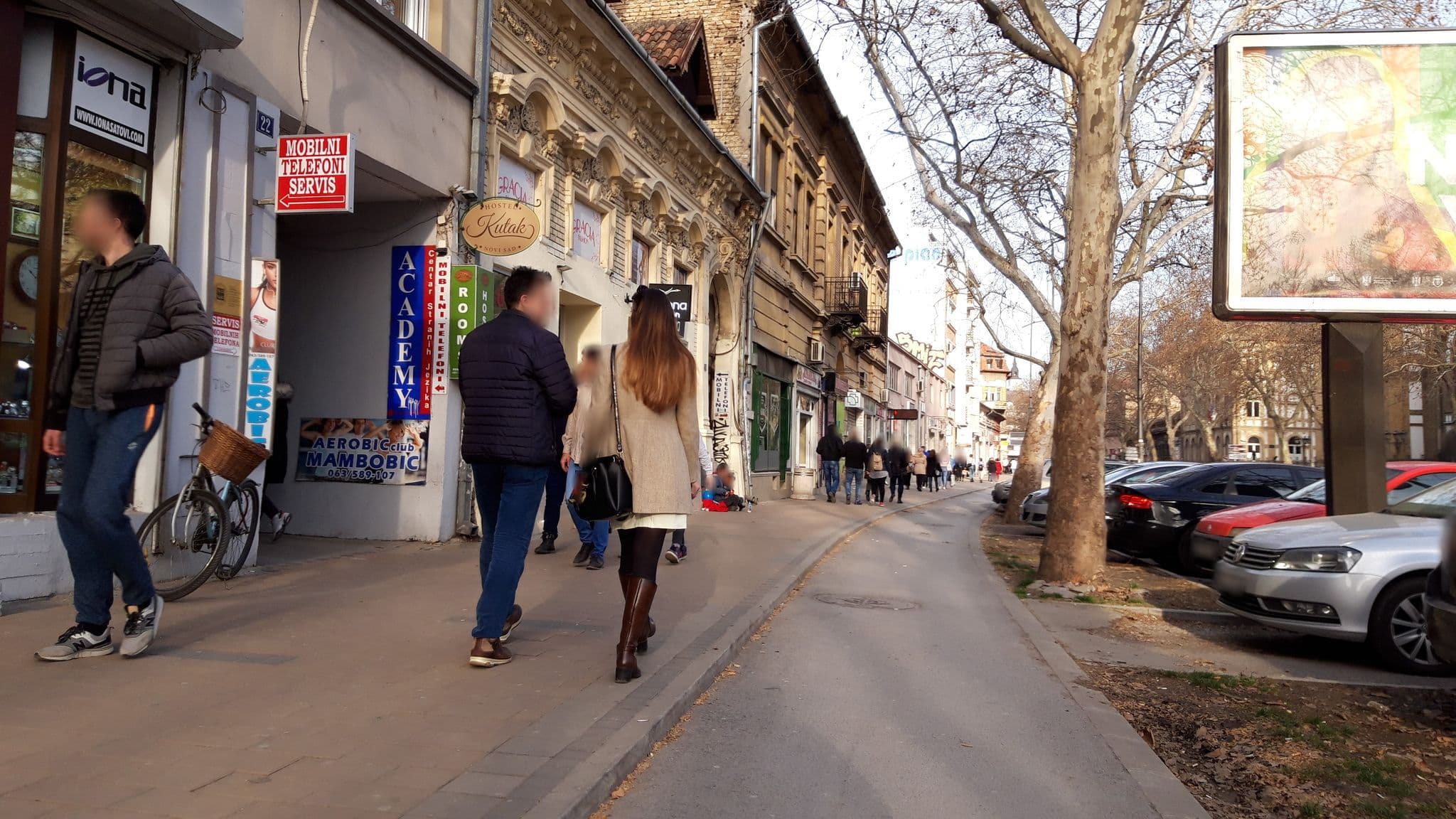 Street view near Hostel Kutak, Novi Sad — © fivewho (CC BY-SA · Mapillary)